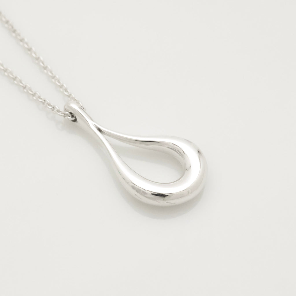 TIFFANY&Co. オープン ティアドロップ エルサペレッティ ネックレス AG925