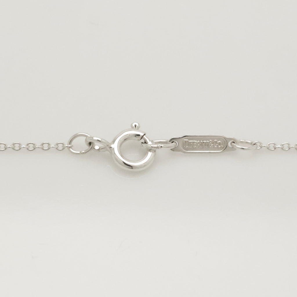 Tiffany & Co. Teddy Bear Ribbon Bow Necklace Sterling Silver 925