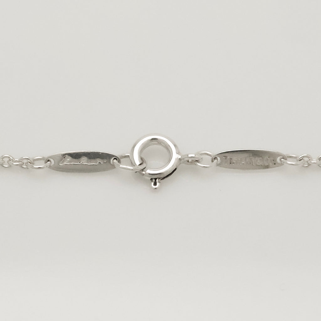 Tiffany & Co. Initial Letter "A" Pendant Necklace Sterling Silver 925