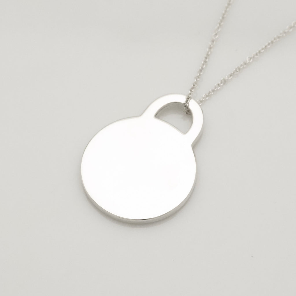 TIFFANY&Co. ラウンド タグ ネックレス AG925