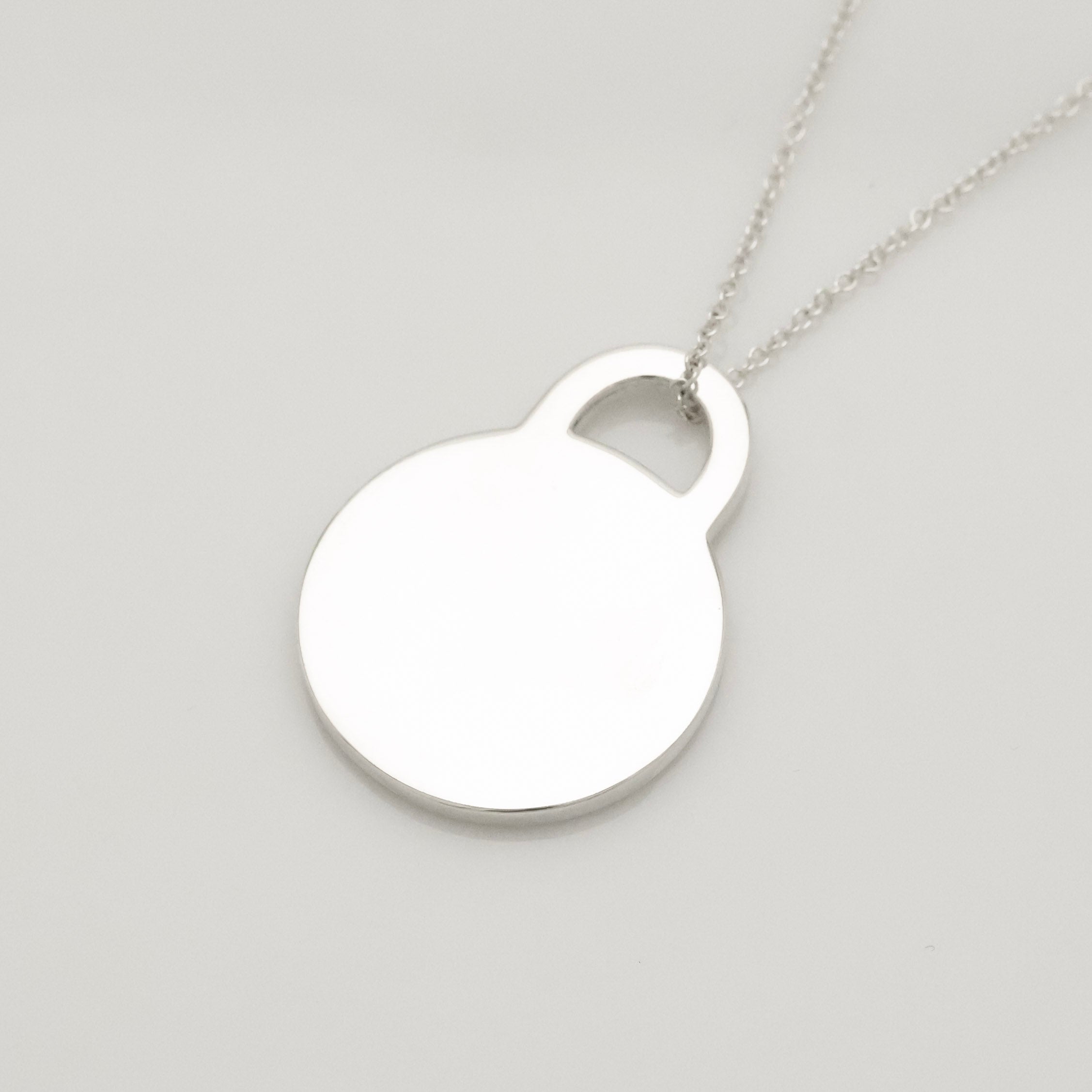 TIFFANY&Co. ラウンド タグ ネックレス AG925