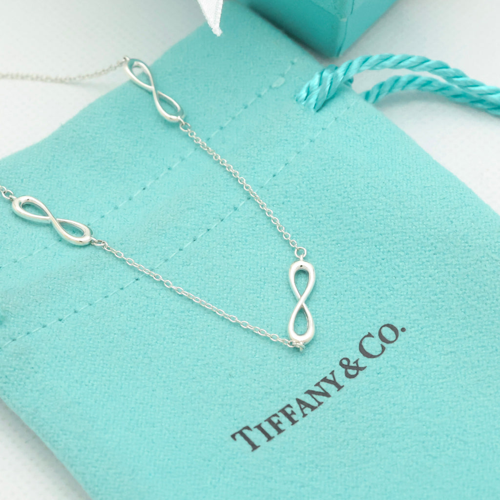 TIFFANY&Co. 3連 トリプル インフィニティ エンドレス ブレスレット AG925