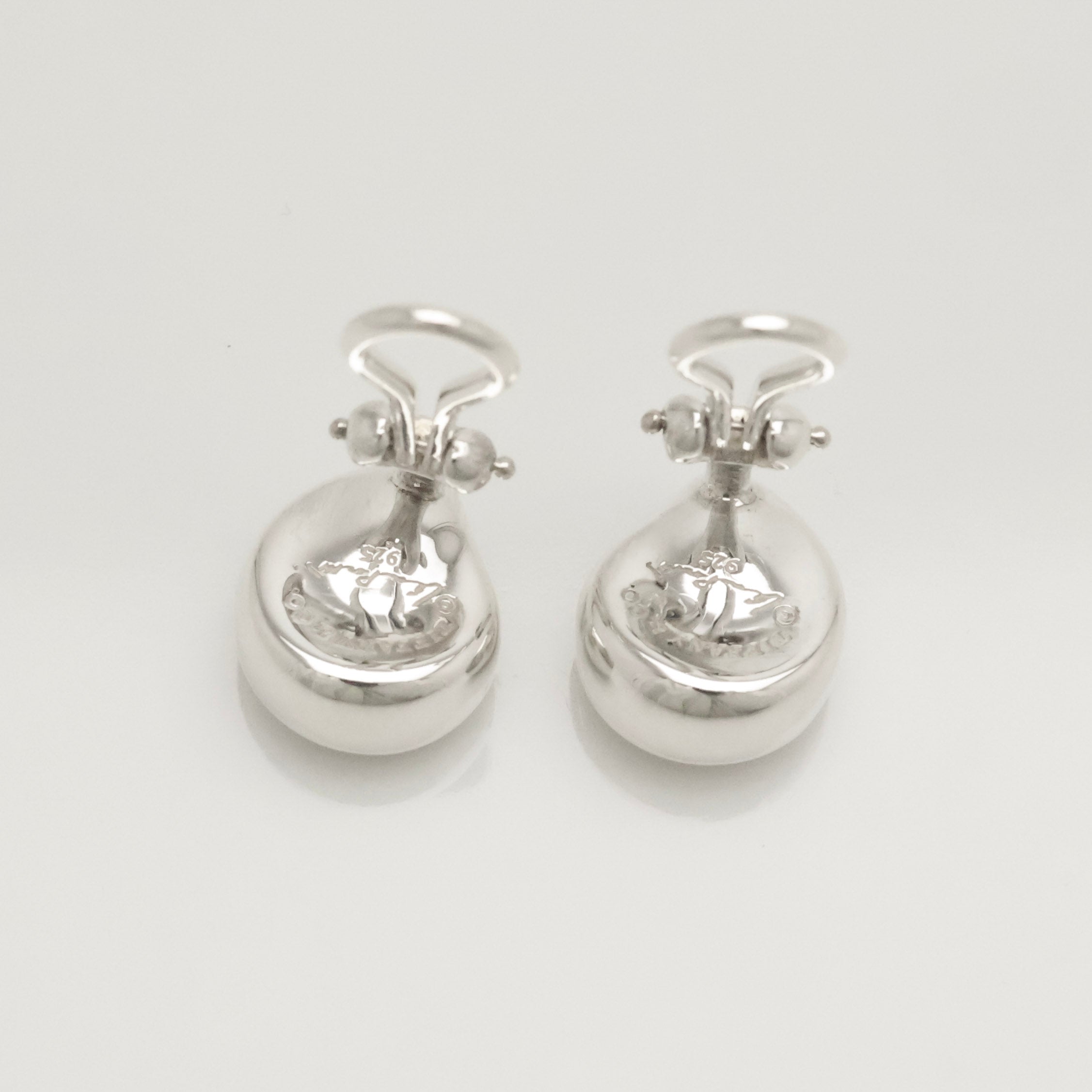 Tiffany & Co. Elsa Peretti Nugget Clip-On Earrings Sterling Silver 925 