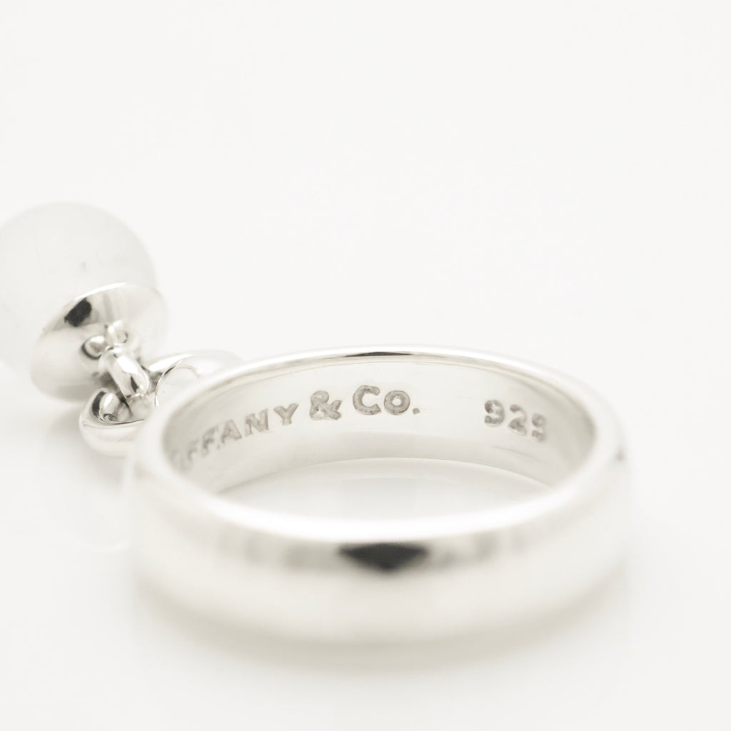 TIFFANY&Co. クォーツ ボール ダングル リング 10 号 AG925
