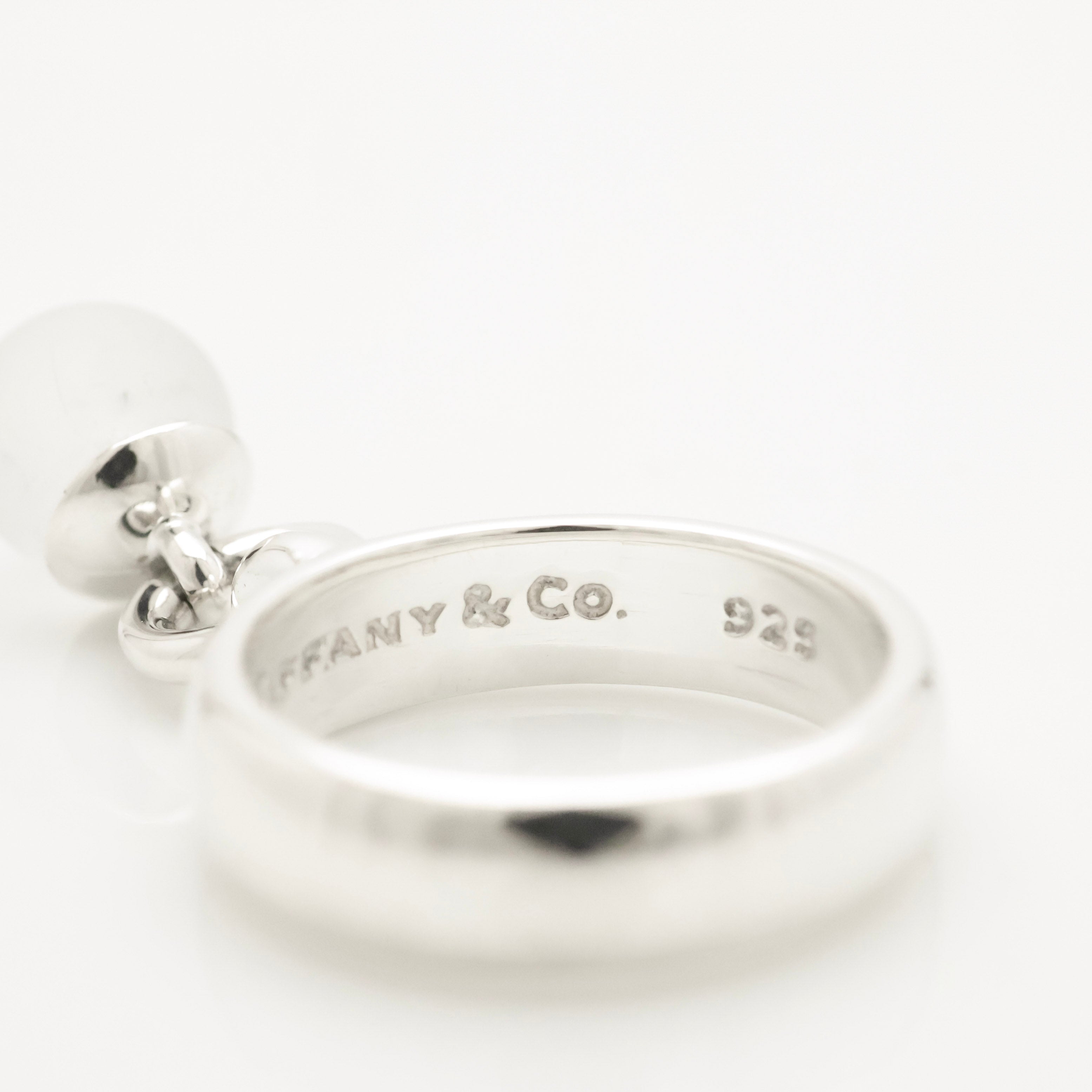 TIFFANY&Co. クォーツ ボール ダングル リング 10 号 AG925