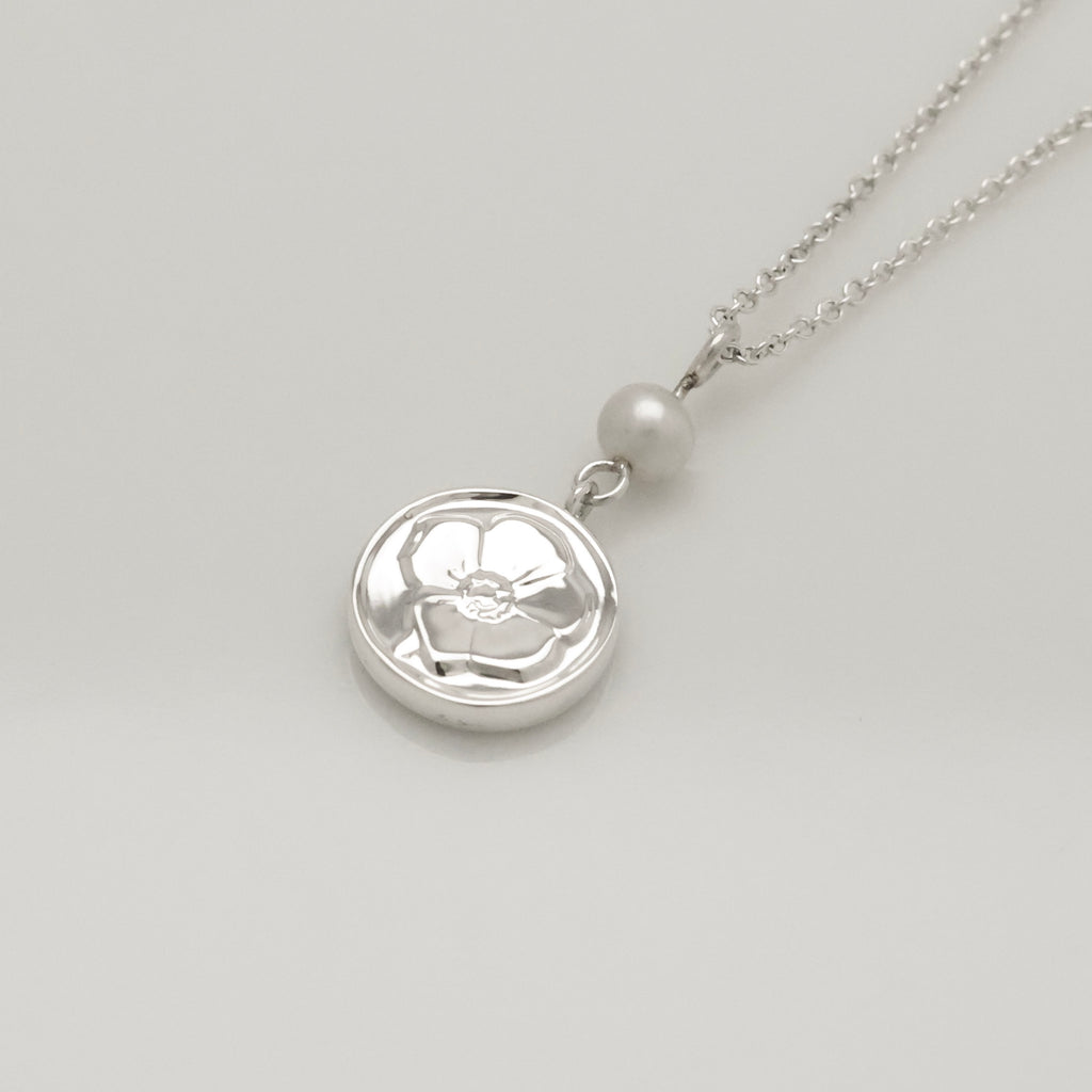 TIFFANY&Co. ネイチャー ローズ フラワー パール ネックレス AG925