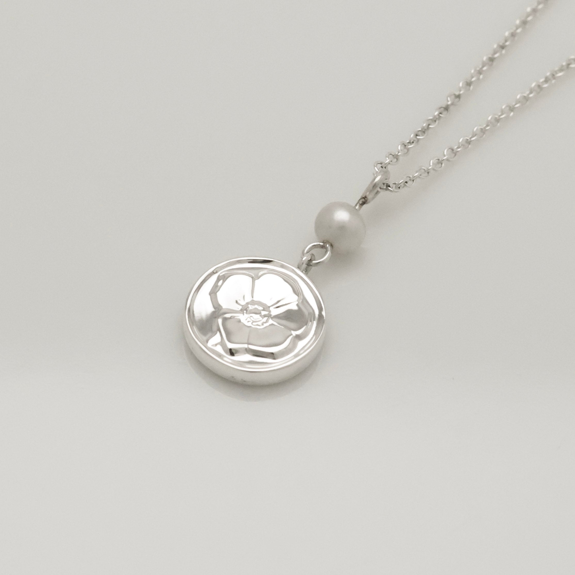 TIFFANY&Co. ネイチャー ローズ フラワー パール ネックレス AG925