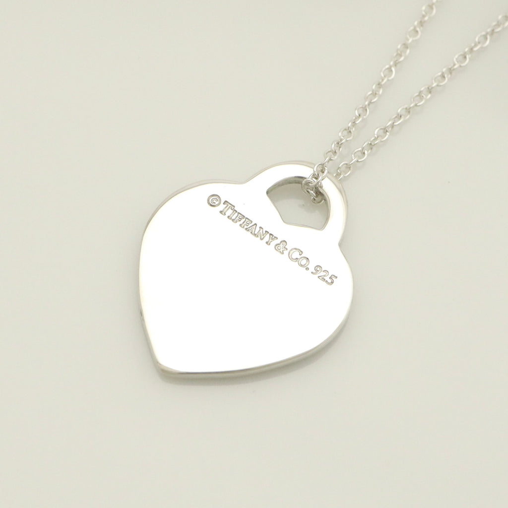 Tiffany & Co. Notes I LOVE YOU Heart Pendant Necklace Sterling Silver 925