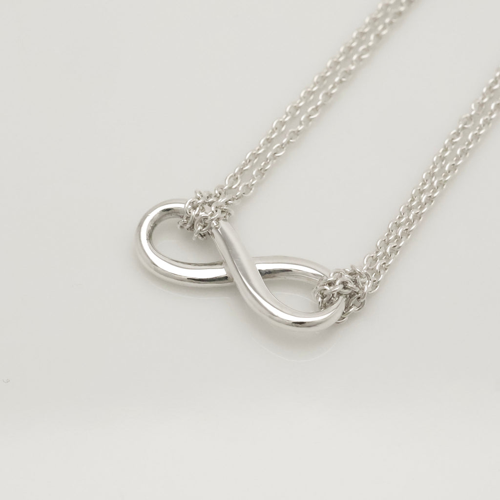 TIFFANY&Co. インフィニティ ダブル チェーン ブレスレット AG925