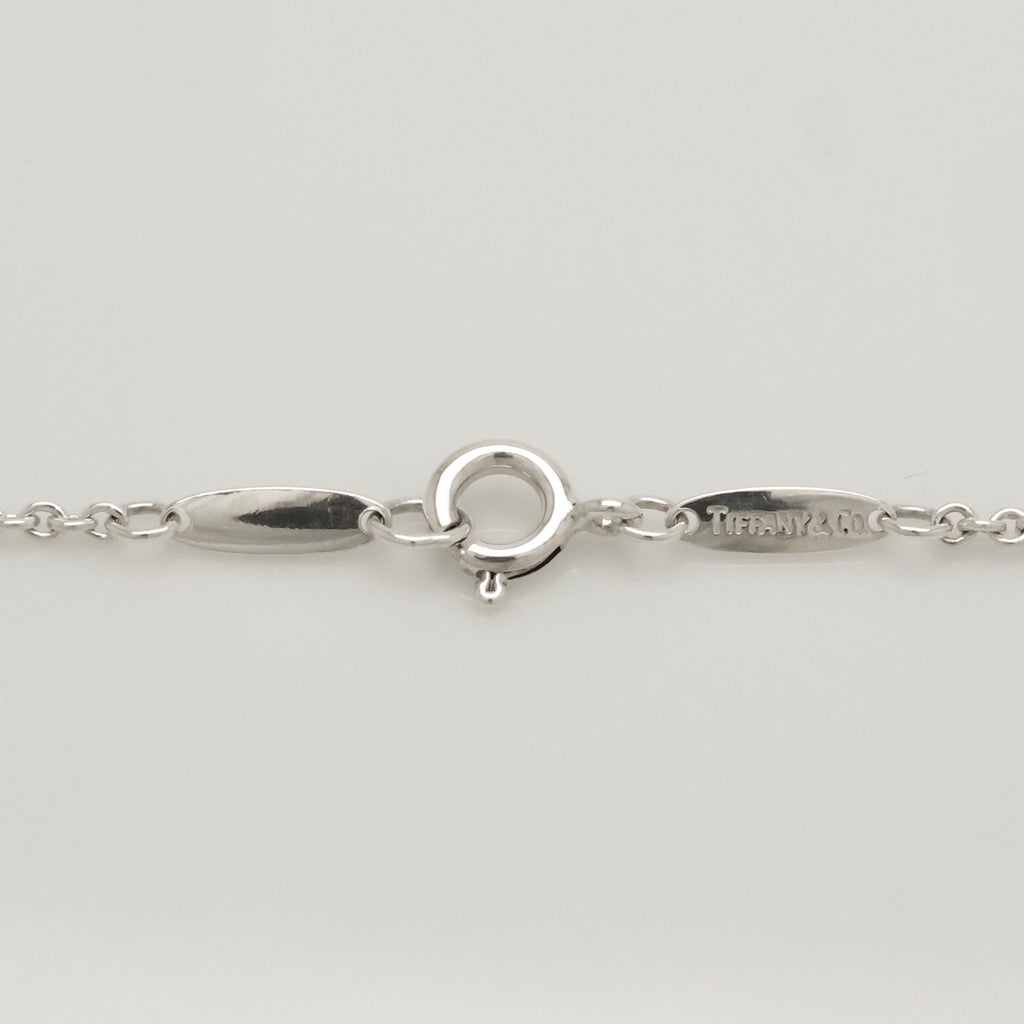 Tiffany & Co. Initial Letter "F" Pendant Necklace Sterling Silver 925