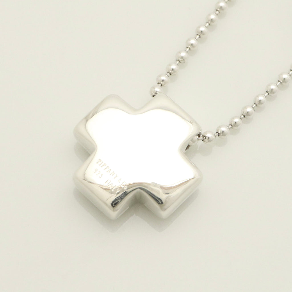 TIFFANY&Co. Roman cross Necklace Ball chain Sterling Silver 925 