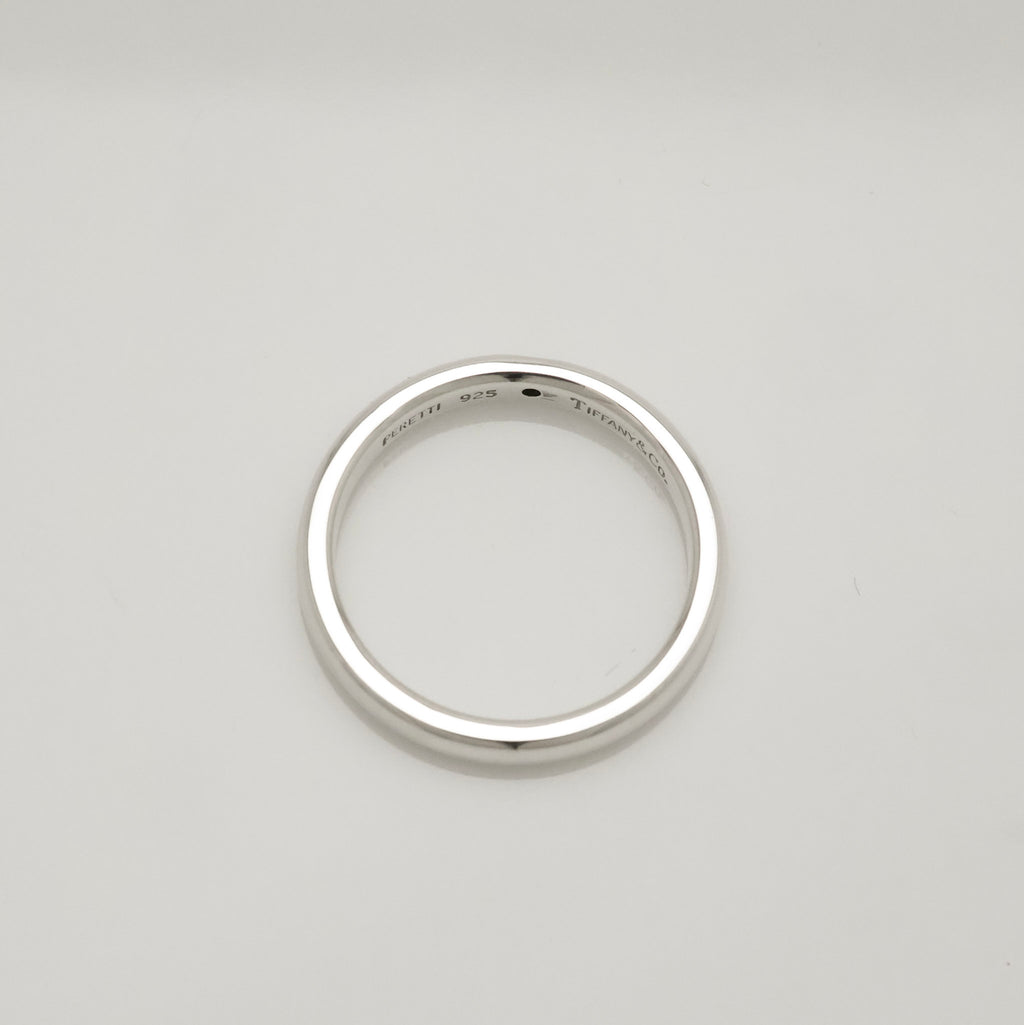 Tiffany & Co. Diamond Stacking Band Ring  Sterling Silver 925 