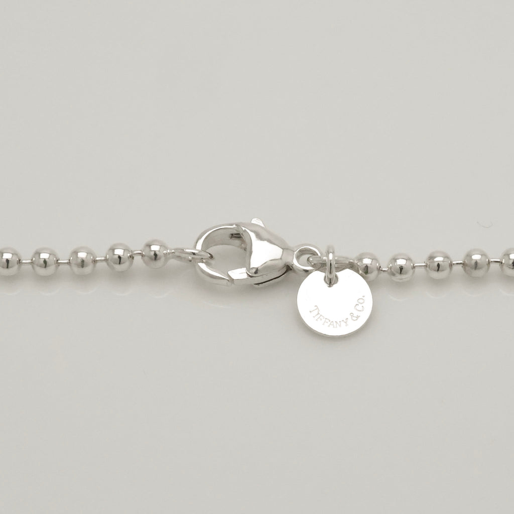 TIFFANY&Co.リターントゥ ティファニー オーバル タグ ボール チェーン ネックレス AG925