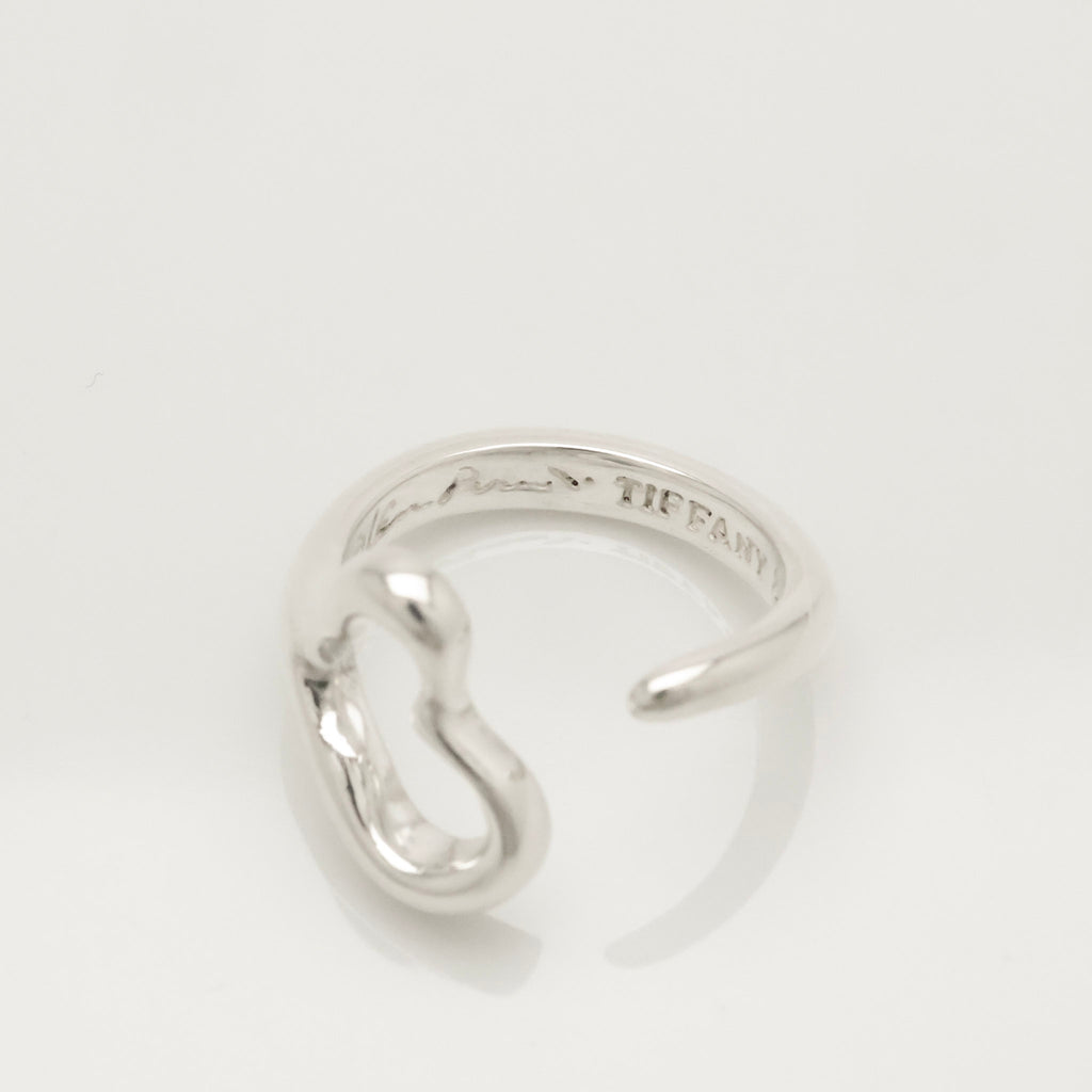 Tiffany & Co. Peretti Open Heart Ring Sterling Silver 925