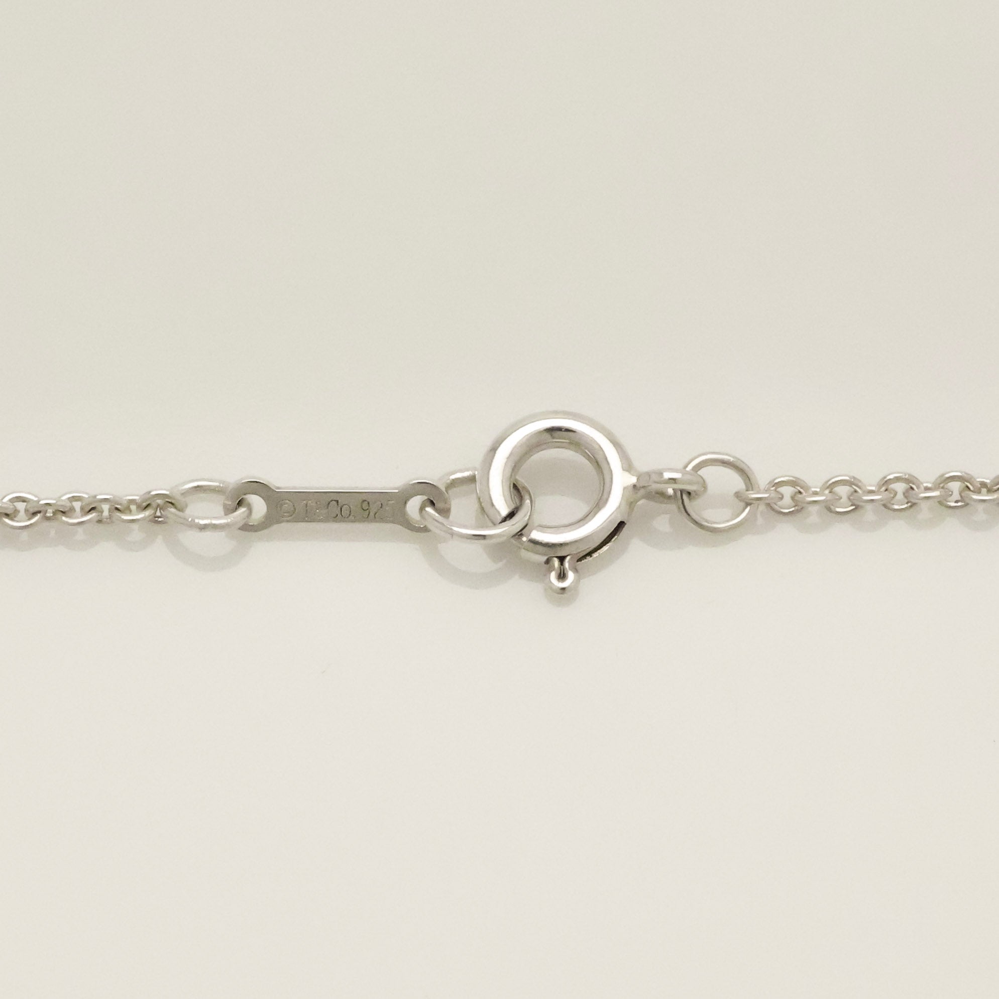 Tiffany & Co. Tenderness Cross Diamond Necklace Sterling Silver 925