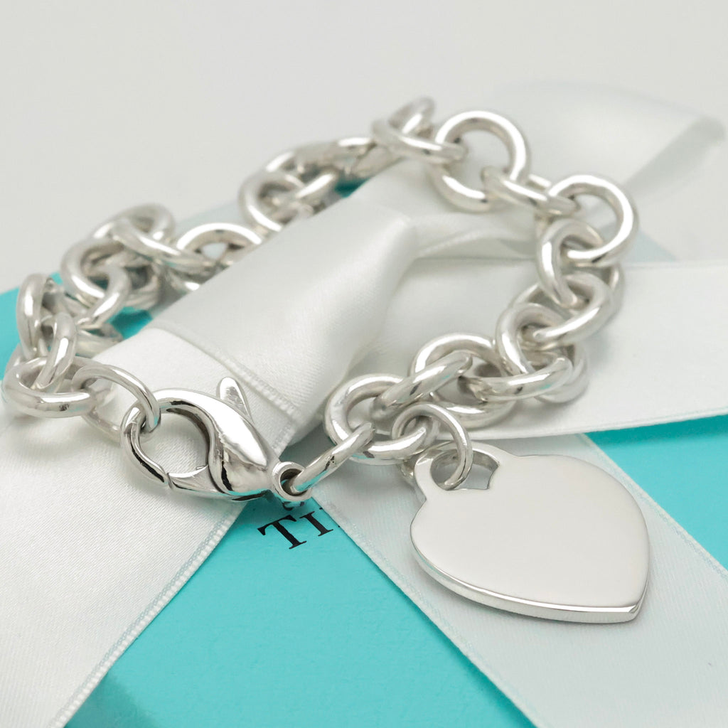 TIFFANY&Co. ハート タグ チェーン ブレスレット AG925