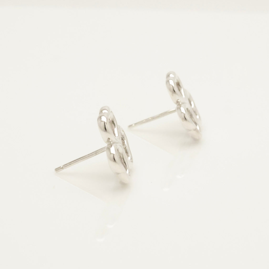 TIFFANY&Co. 3 ハート クローバー スタッド ピアス AG925