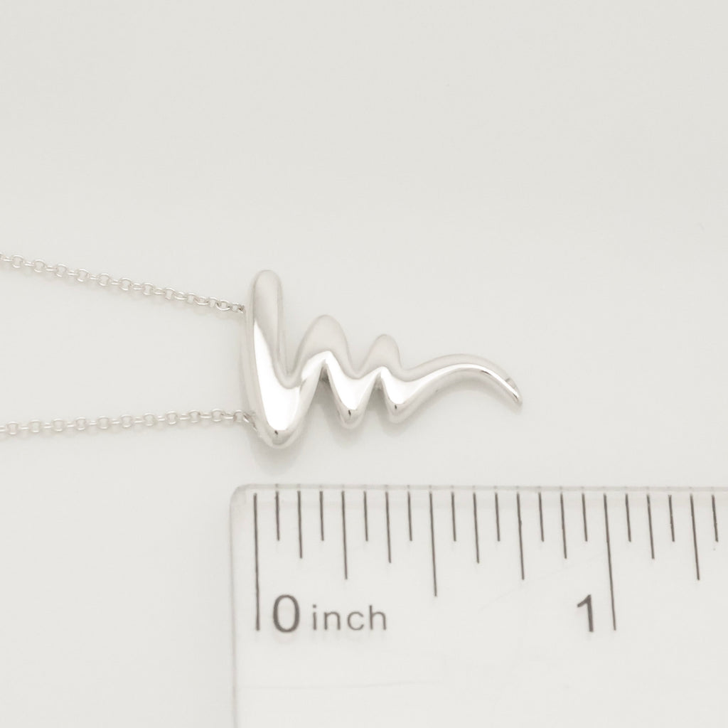 Tiffany & Co. Picasso Scribble Zig Zag Necklace Sterling Silver 925