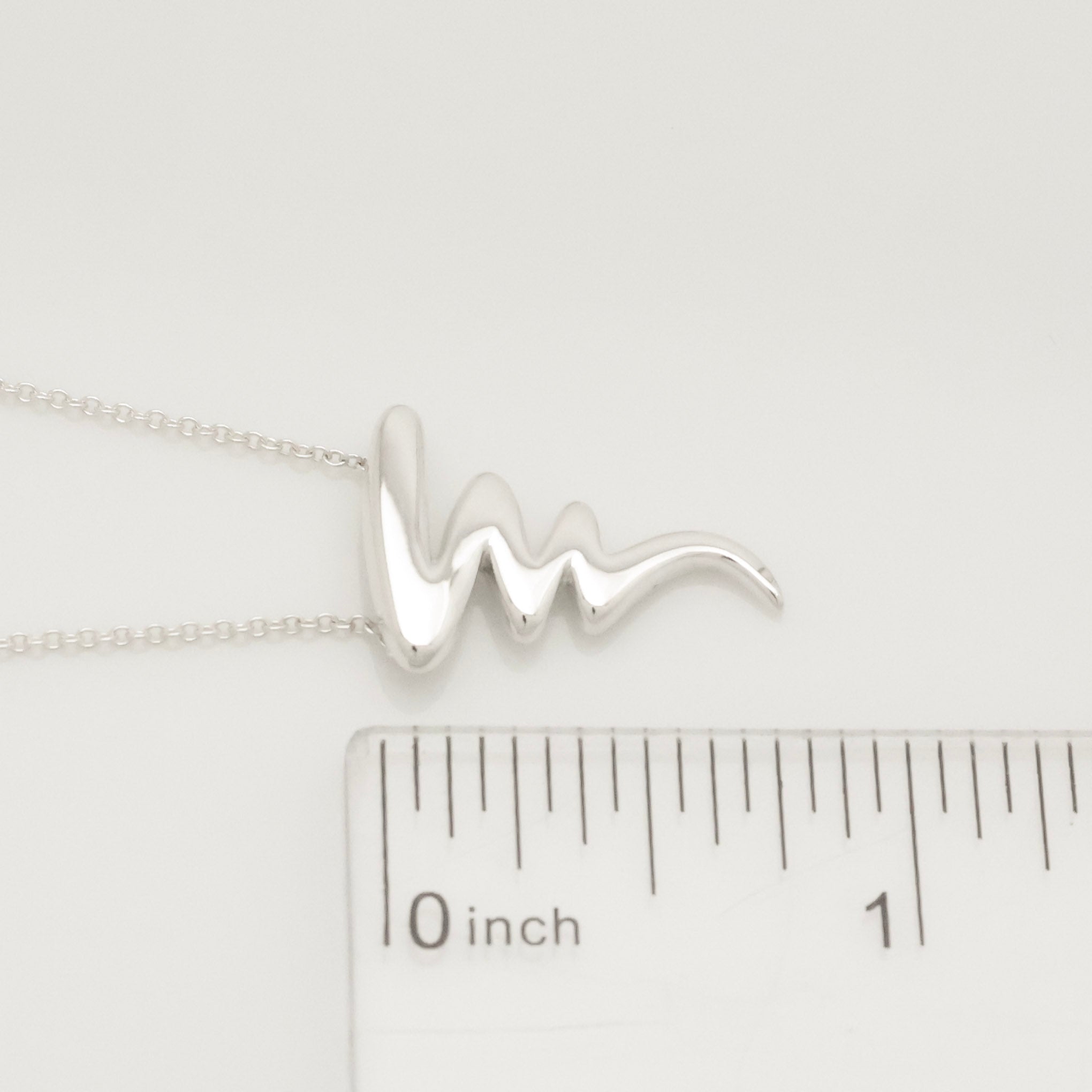 Tiffany & Co. Picasso Scribble Zig Zag Necklace Sterling Silver 925