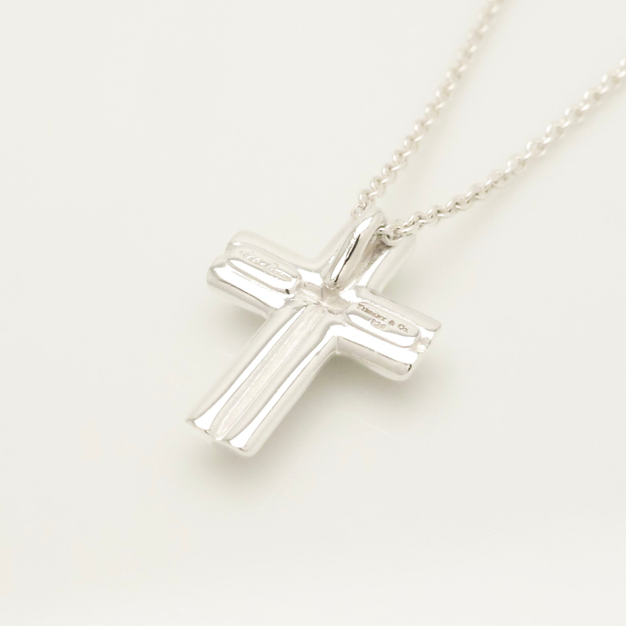 TIFFANY&Co. パロマピカソ テンダネス クロス 1Pダイヤモンド パロマピカソ ネックレス AG925