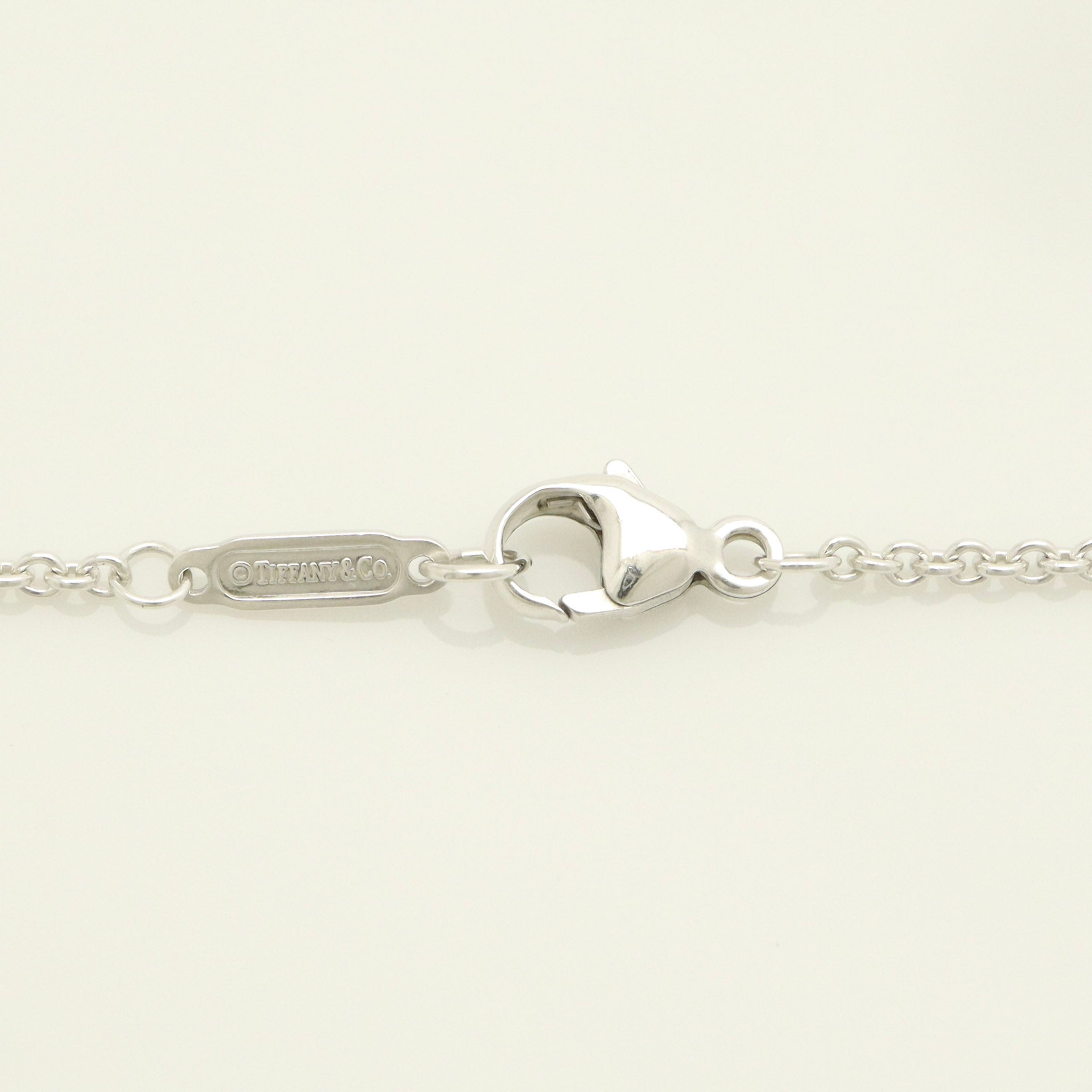 TIFFANY & Co. 1837 Bar Plate Pendant Necklace Chain Sterling Silver 925
