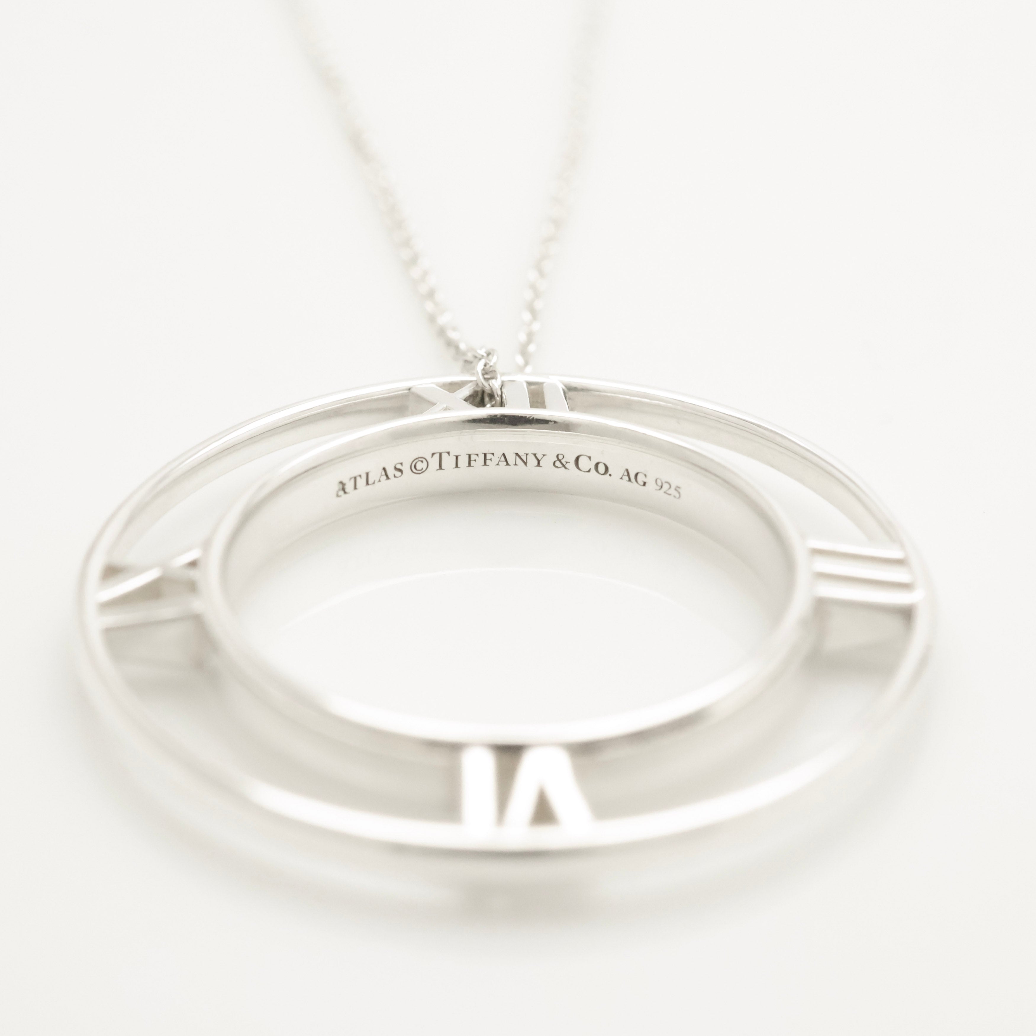 TIFFANY&Co. オープン アトラス メダリオン サークル ネックレス AG925