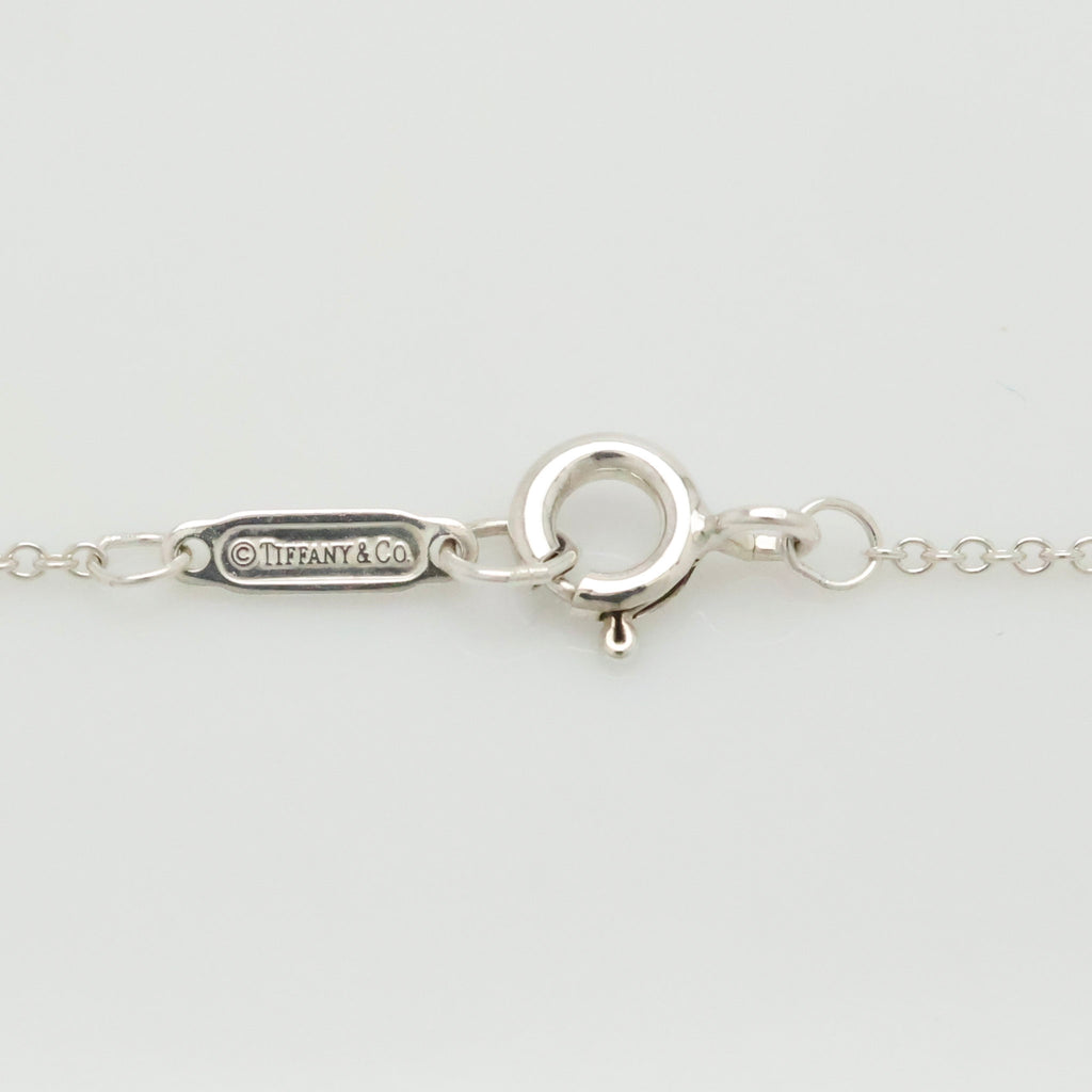 Tiffany & Co. Round Keyhole Padlock Necklace Silver Sterling 925 & 18K Gold 