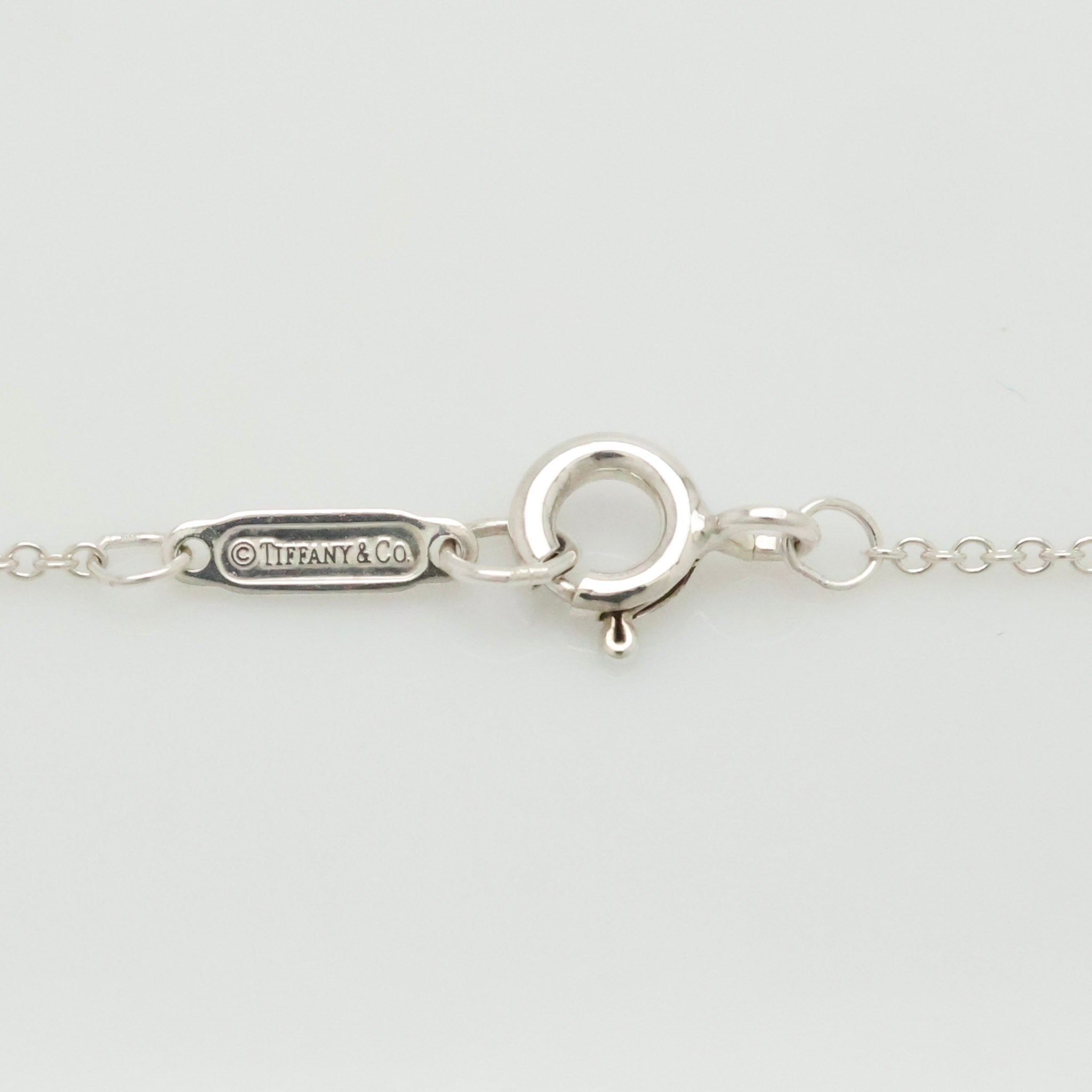 Tiffany & Co. Round Keyhole Padlock Necklace Silver Sterling 925 & 18K Gold 