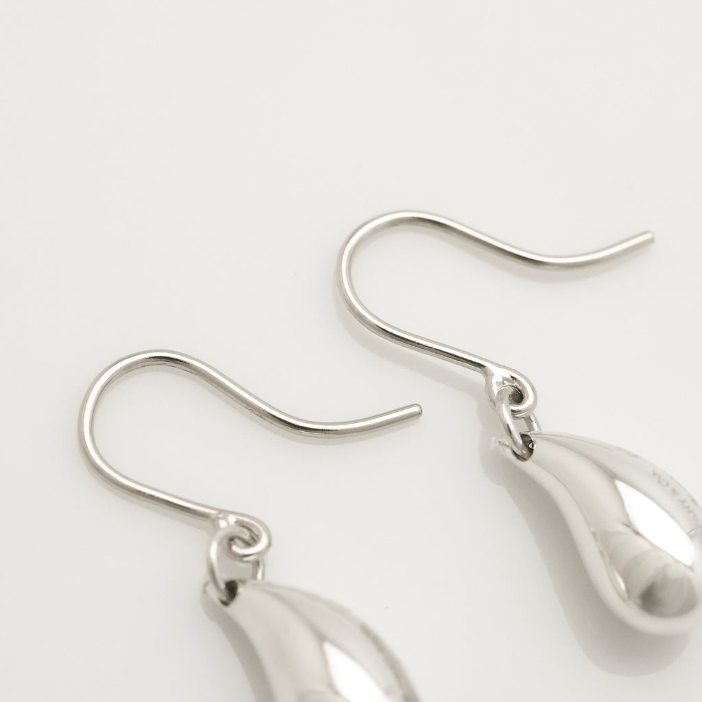 Tiffany & Co. Peretti Teardrop Dangle Earrings Sterling Silver 925