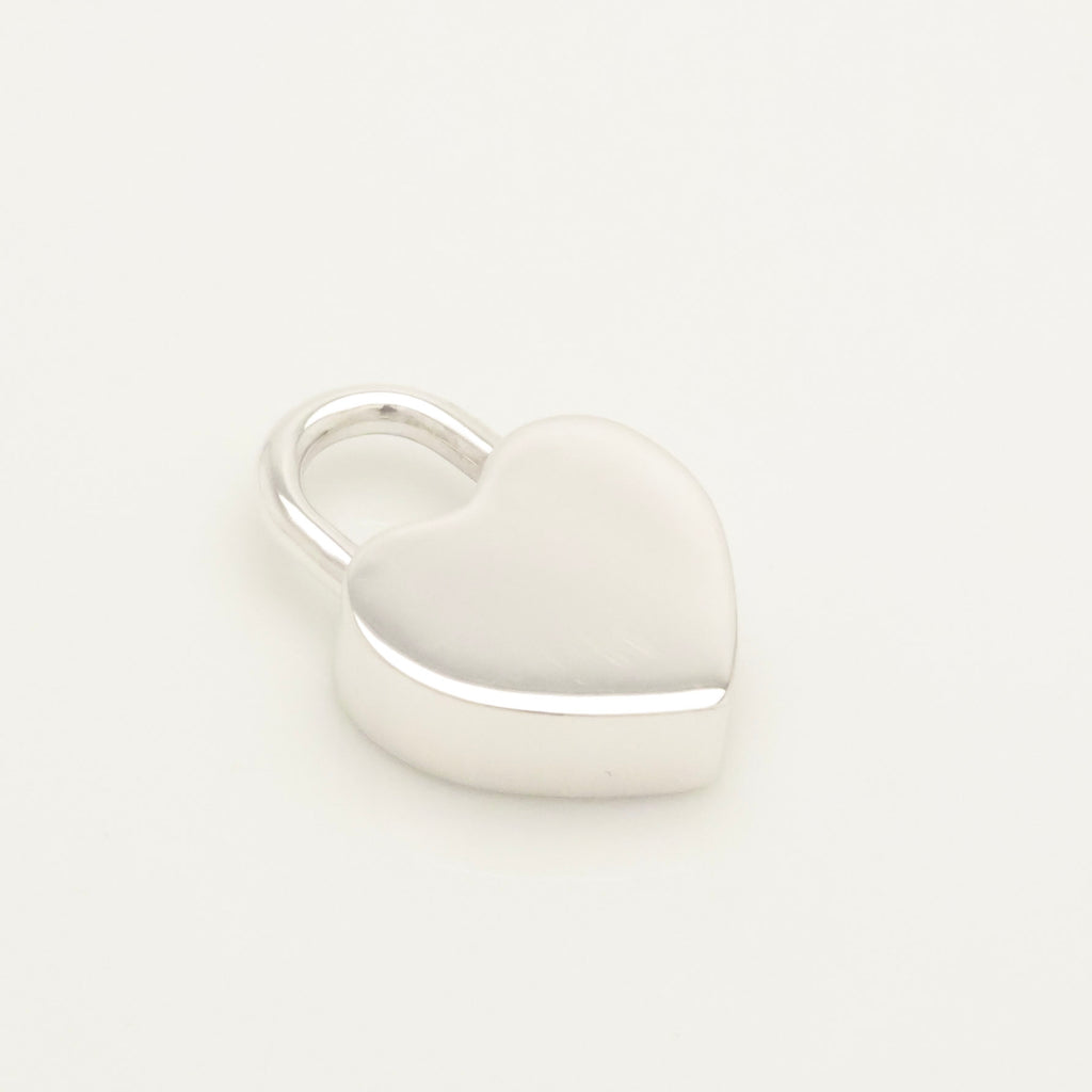 Tiffany & Co. Heart Lock Padlock Pendant Charm Sterling Silver 925