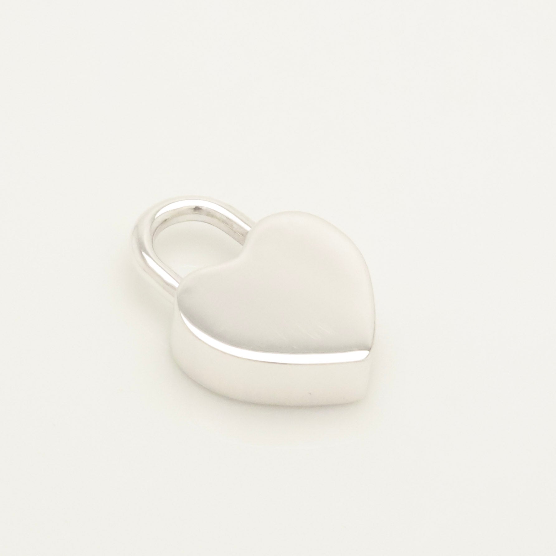 Tiffany & Co. Heart Lock Padlock Pendant Charm Sterling Silver 925