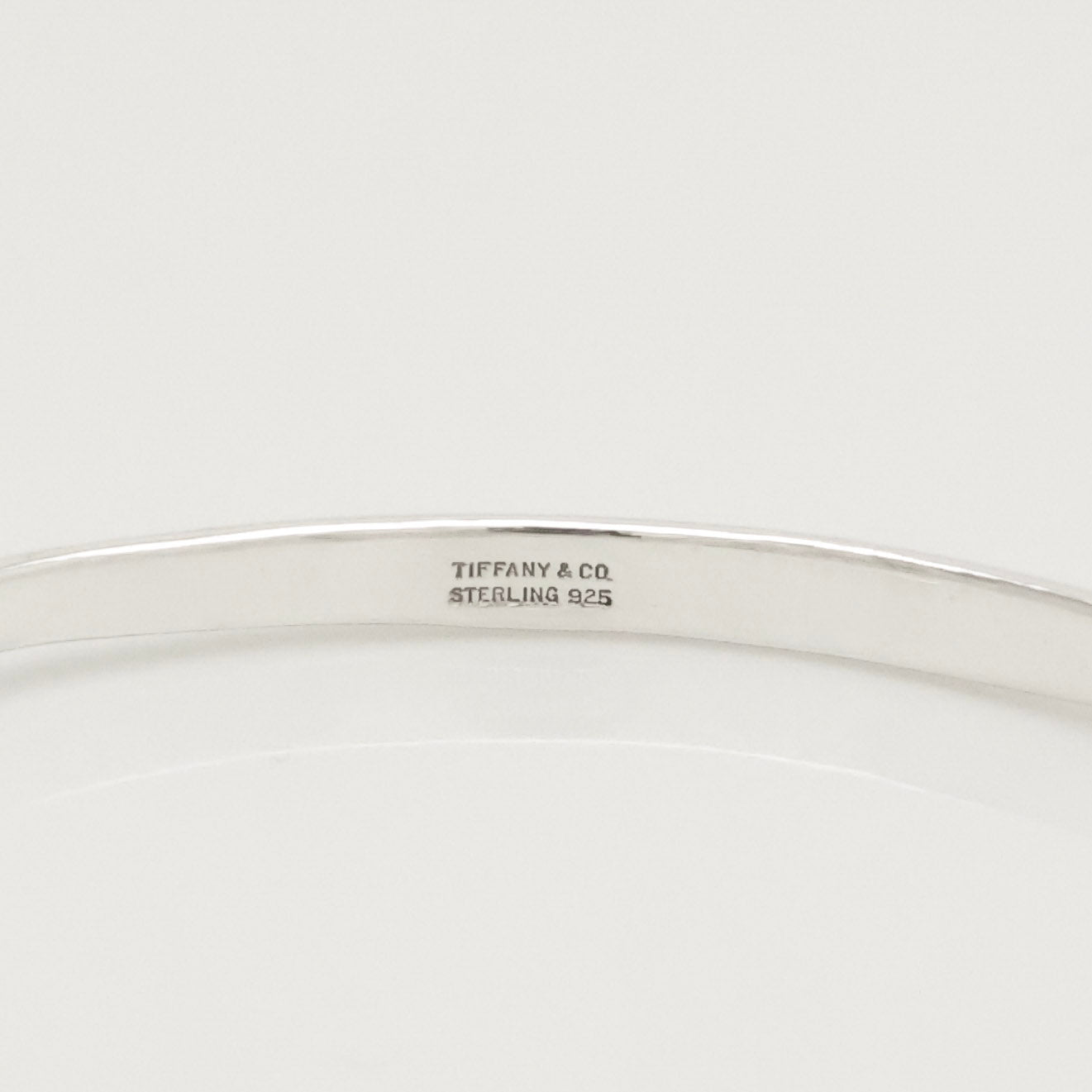 Tiffany & Co. Interlocking Double Loop Bangle Bracelet Sterling Silver 925