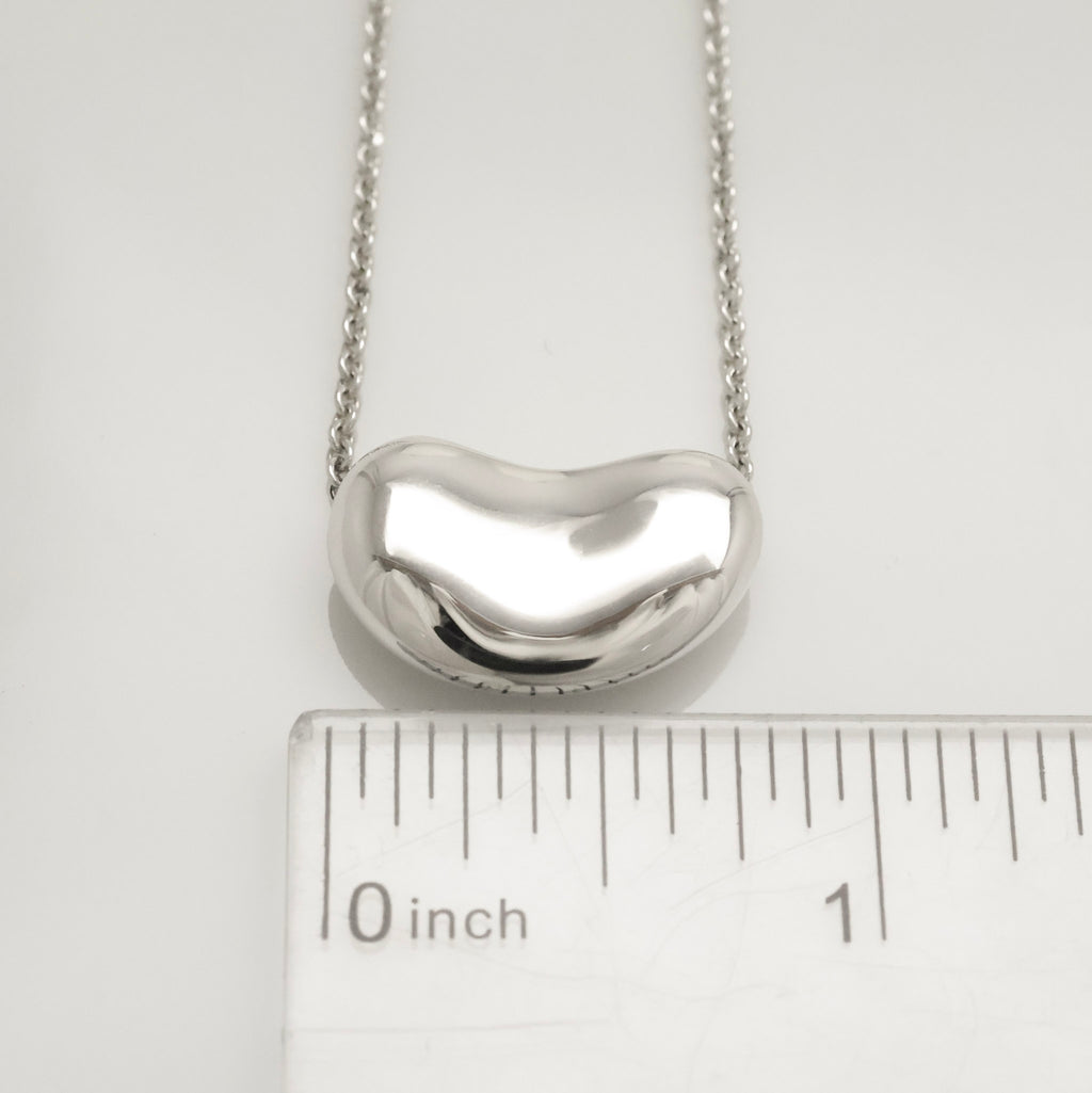  Tiffany & Co. Peretti Large  Bean Necklace  Sterling Silver 925 