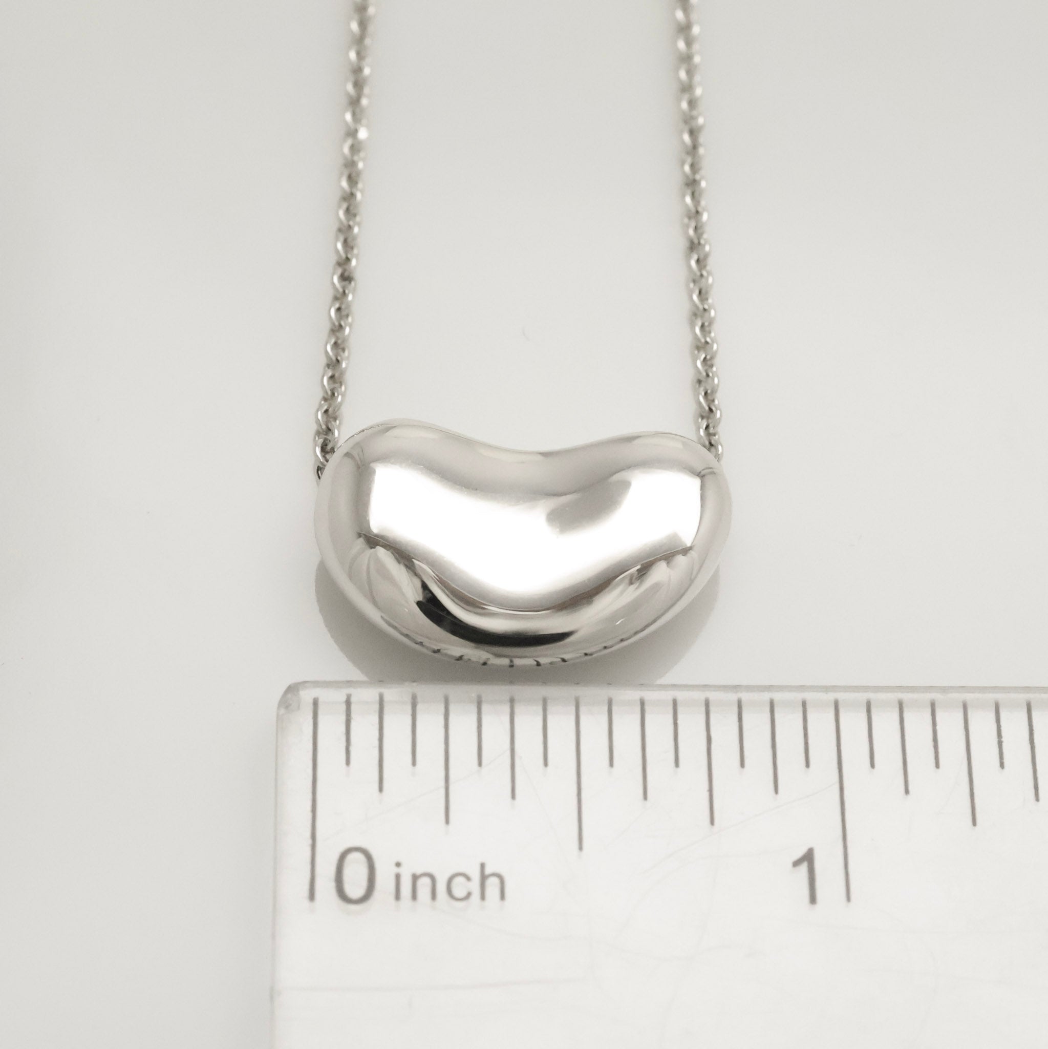 Tiffany & Co. Peretti Large  Bean Necklace  Sterling Silver 925 
