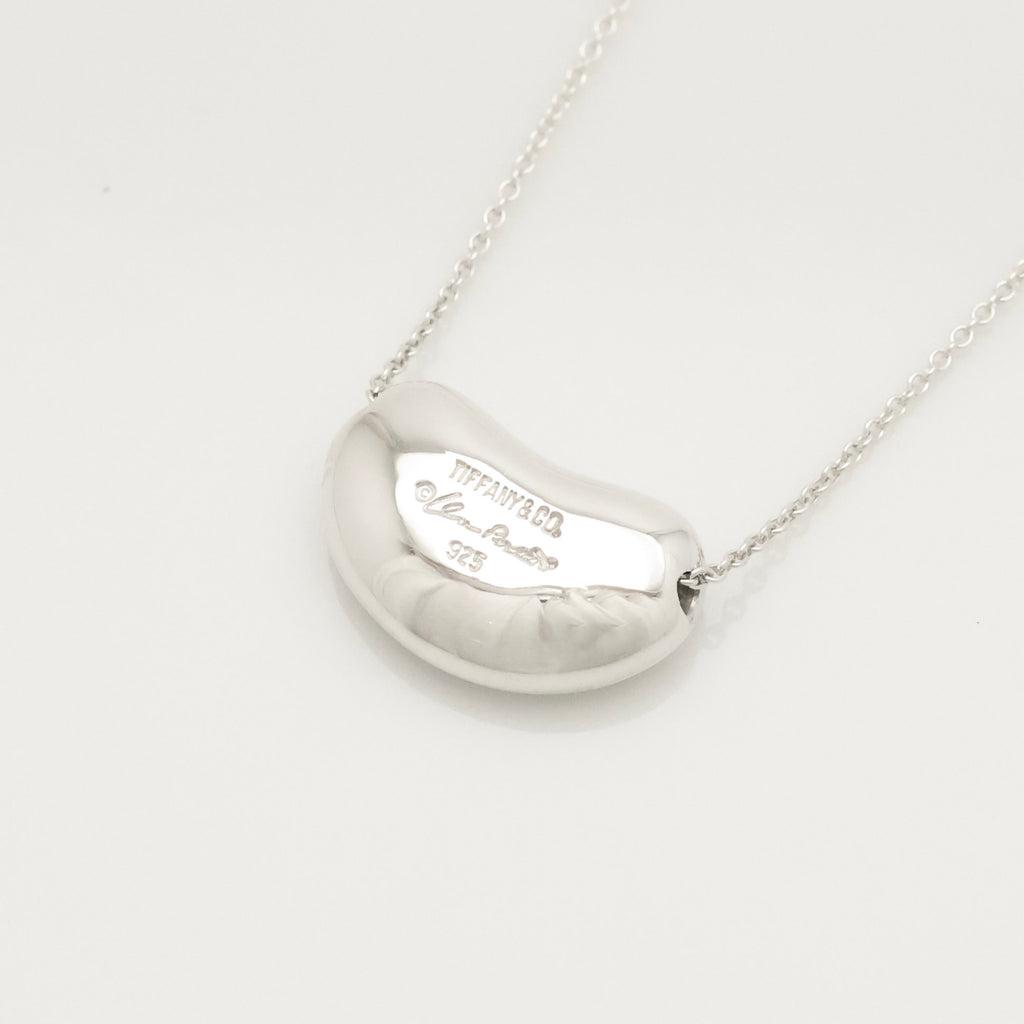  Tiffany & Co. Peretti Large  Bean Necklace  Sterling Silver 925 