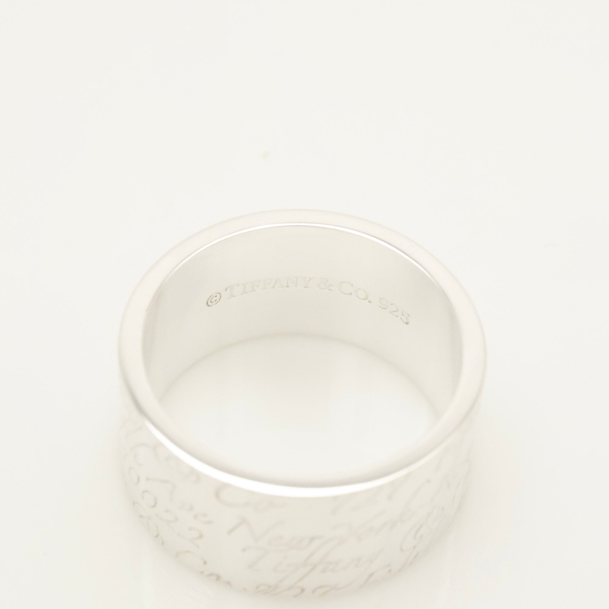Tiffany & Co. Atlas Wide Ring Size 6.25 Sterling Silver 925