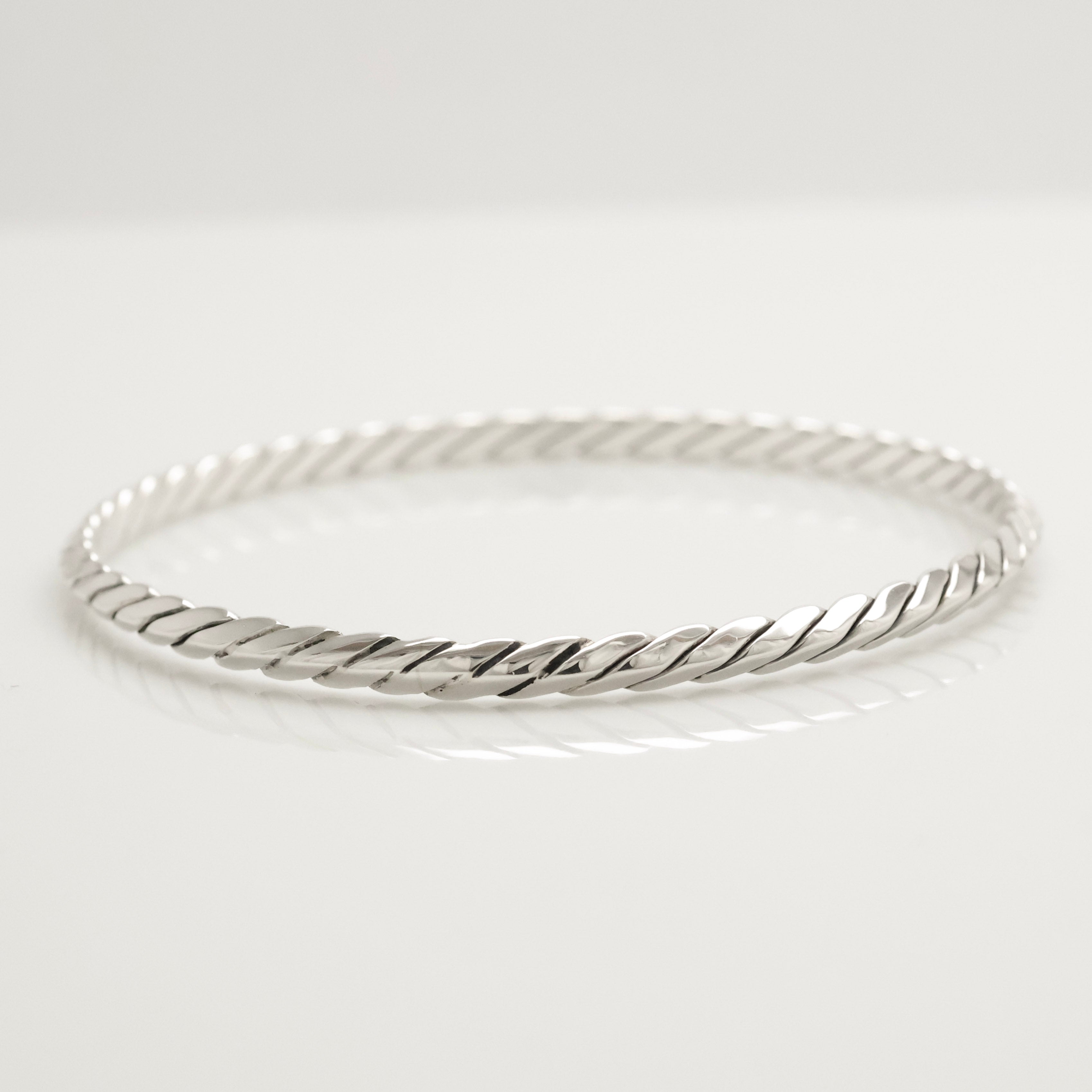 TIFFANY&Co. ツイスト ロープ バングル ブレスレット AG925