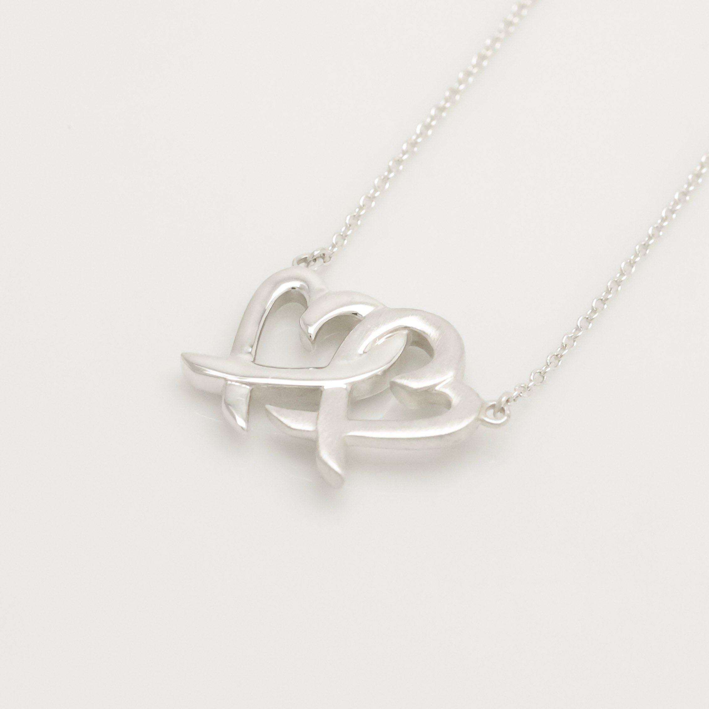 TIFFANY&Co. ダブル ラビングハート パロマピカソ ネックレス AG925