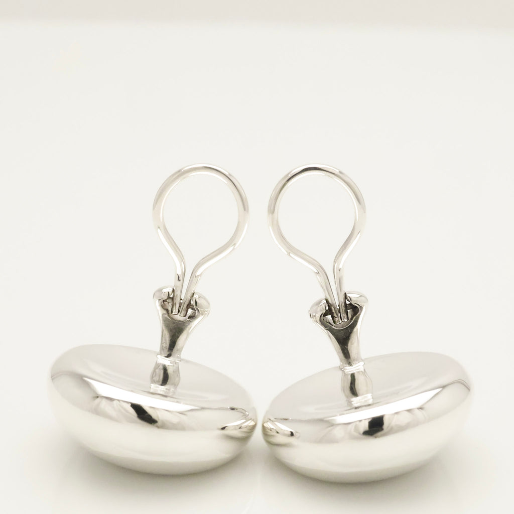 Tiffany & Co. Peretti LARGE Nugget Clip-On Earrings Sterling Silver 925