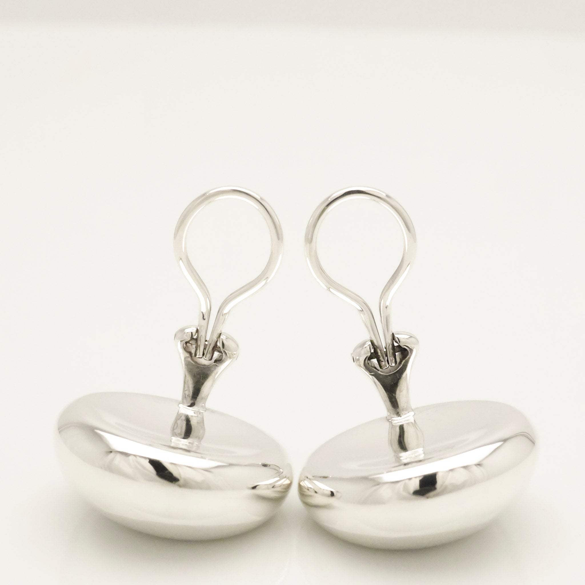 Tiffany & Co. Peretti LARGE Nugget Clip-On Earrings Sterling Silver 925