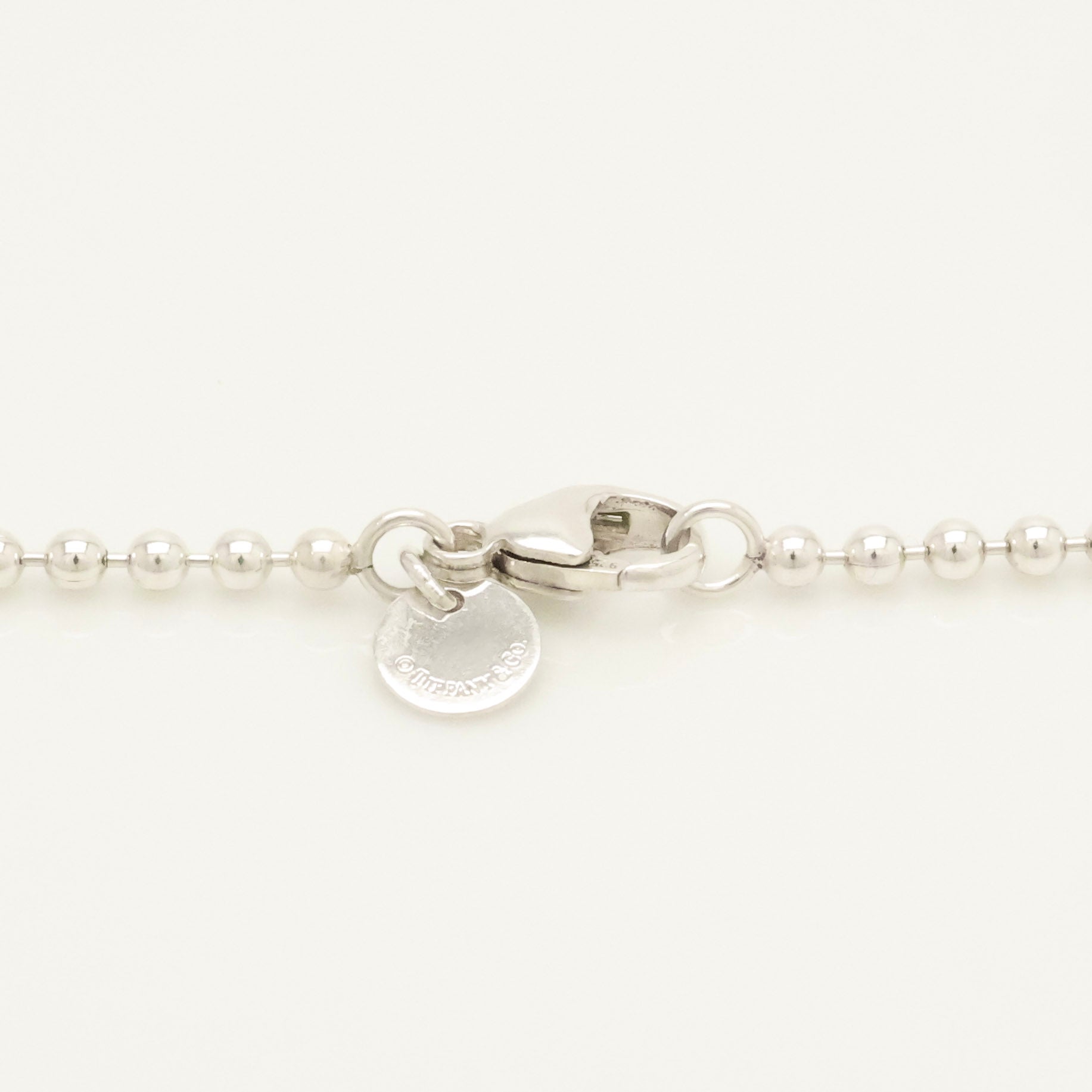 TIFFANY&Co. リターントゥ ティファニー ラージ ハート タグ ボール チェーン ネックレス AG925