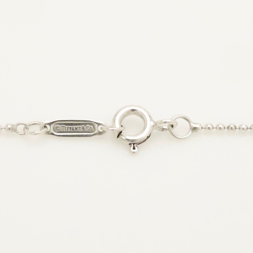 Tiffany & Co. Heart Key 1P Diamond Necklace Sterling Silver 925 