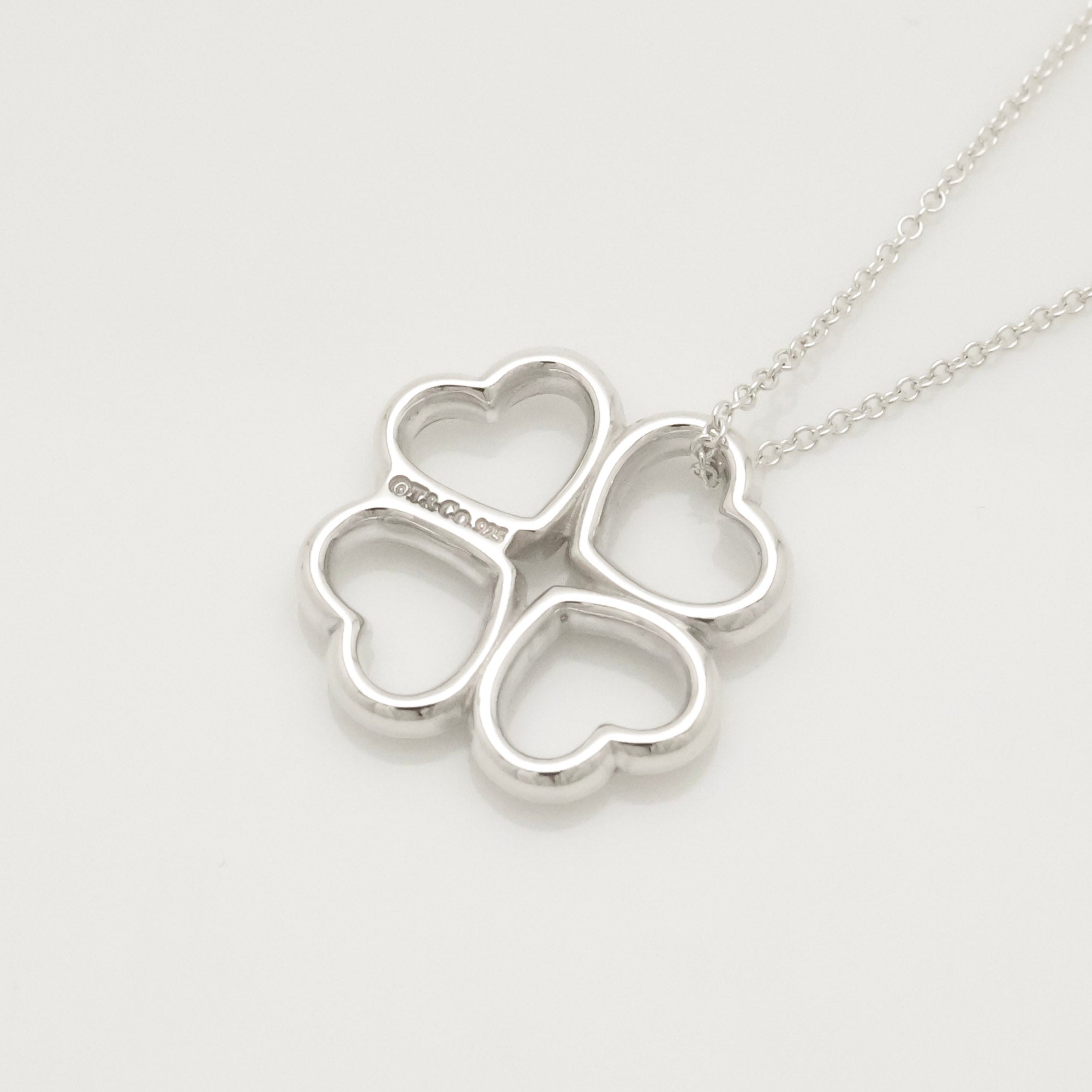 TIFFANY&Co. クローバー ハート ネックレス AG925