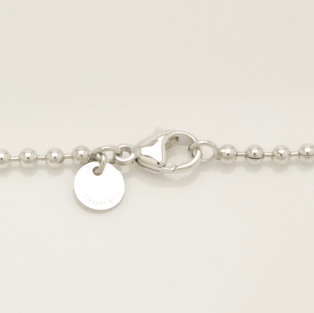 TIFFANY&Co.リターントゥ ティファニー オーバル タグ ボール チェーン ネックレス AG925