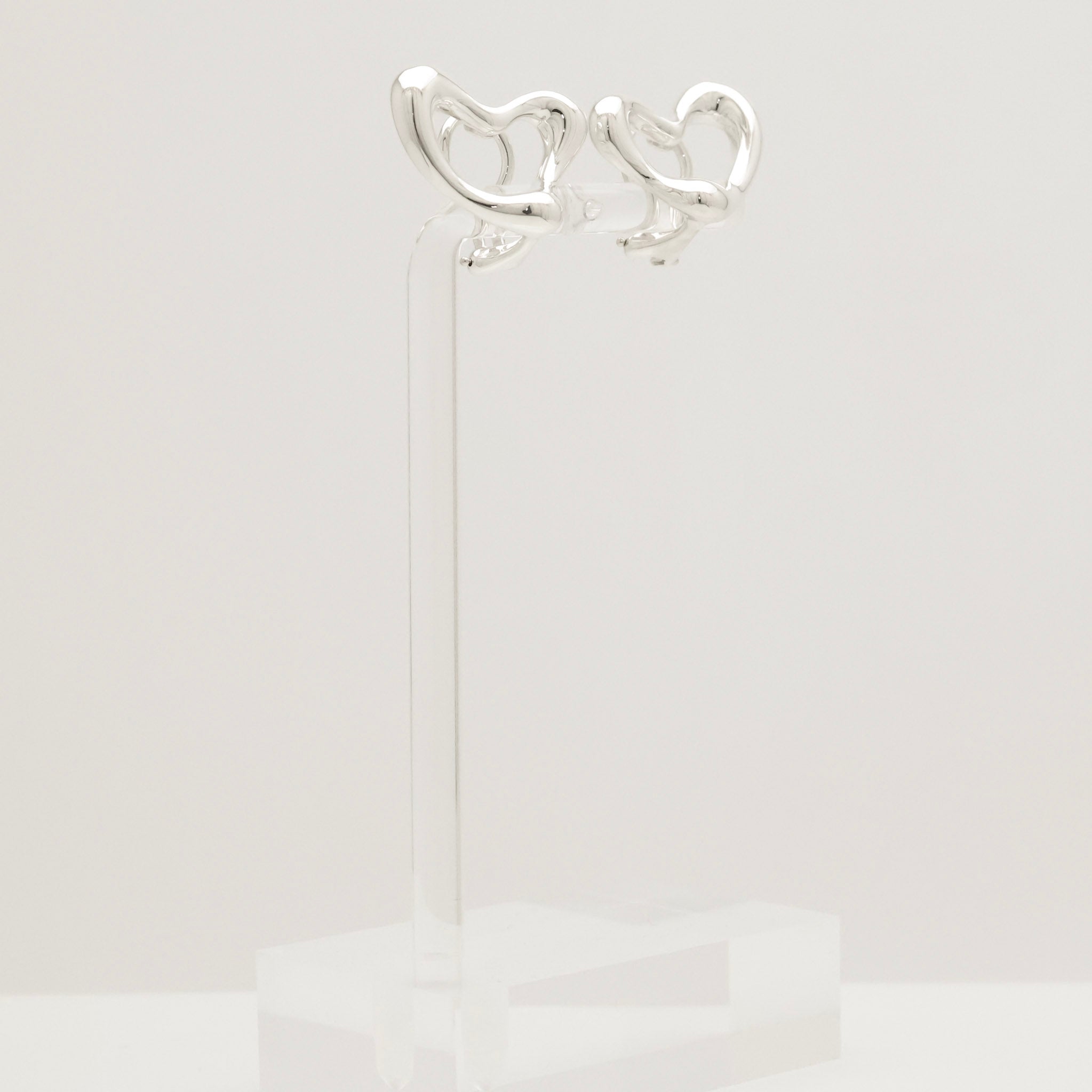 TIFFANY&Co. オープンハート エルサペレッティ クリップ イヤリング AG925