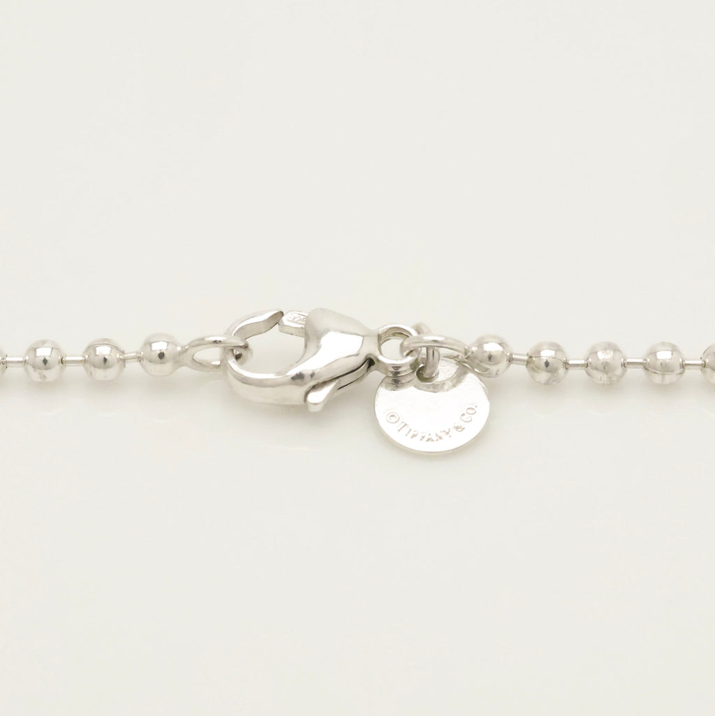 TIFFANY&Co.リターントゥ ティファニー オーバル タグ ボール チェーン ネックレス AG925
