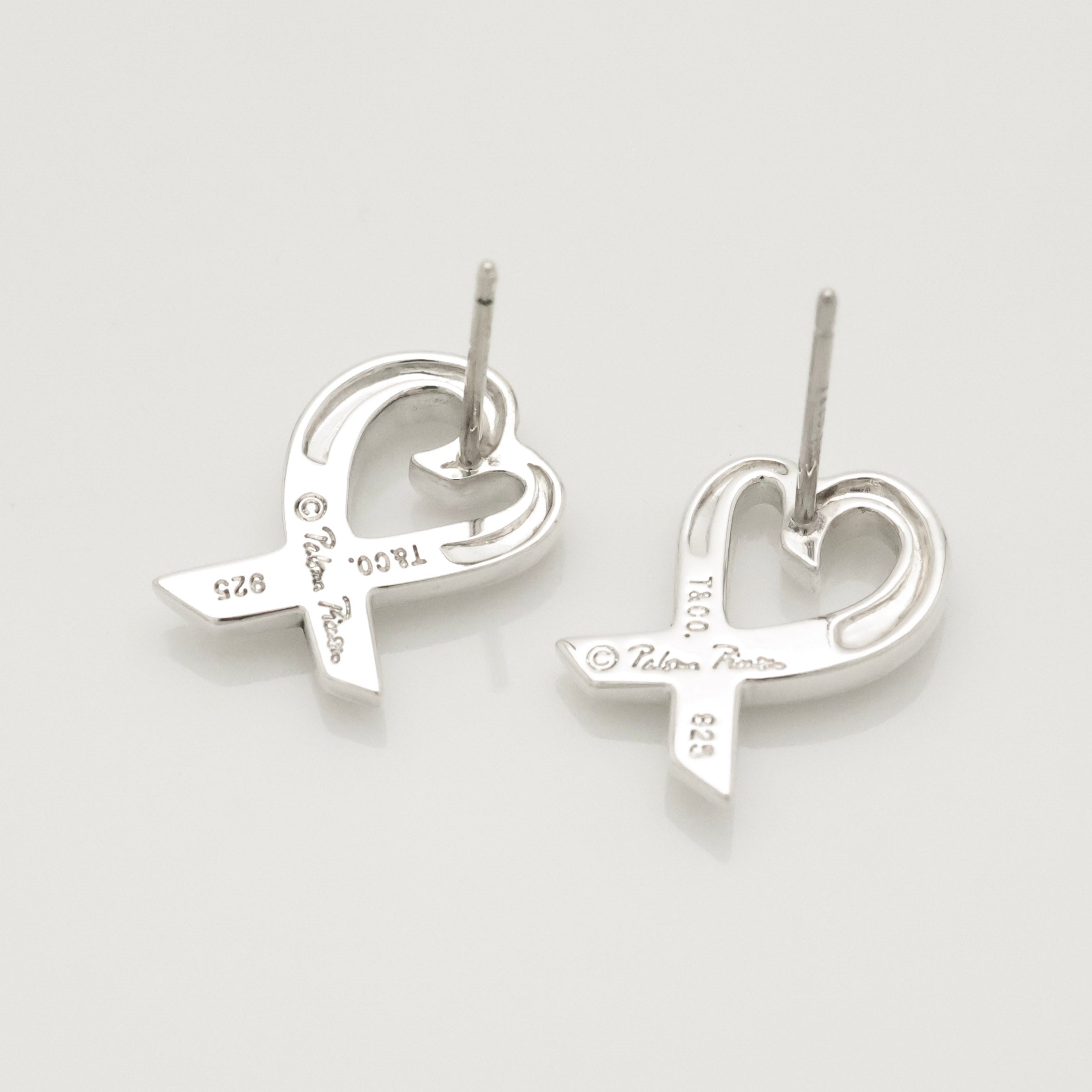 TIFFANY&Co. ラビングハート パロマピカソ スタッド ピアス AG925