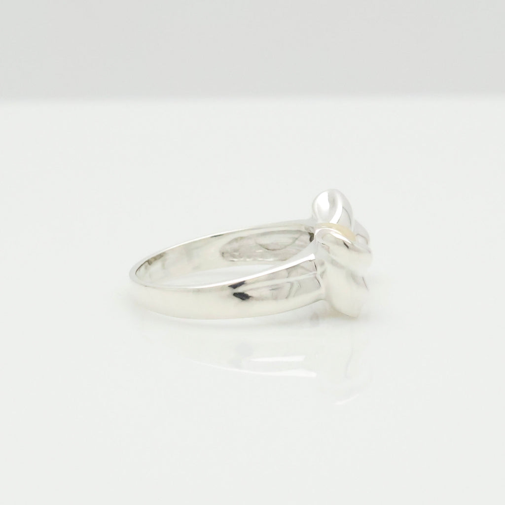 TIFFANY&Co. リボン コンビ リング 11号 AG925 AU750