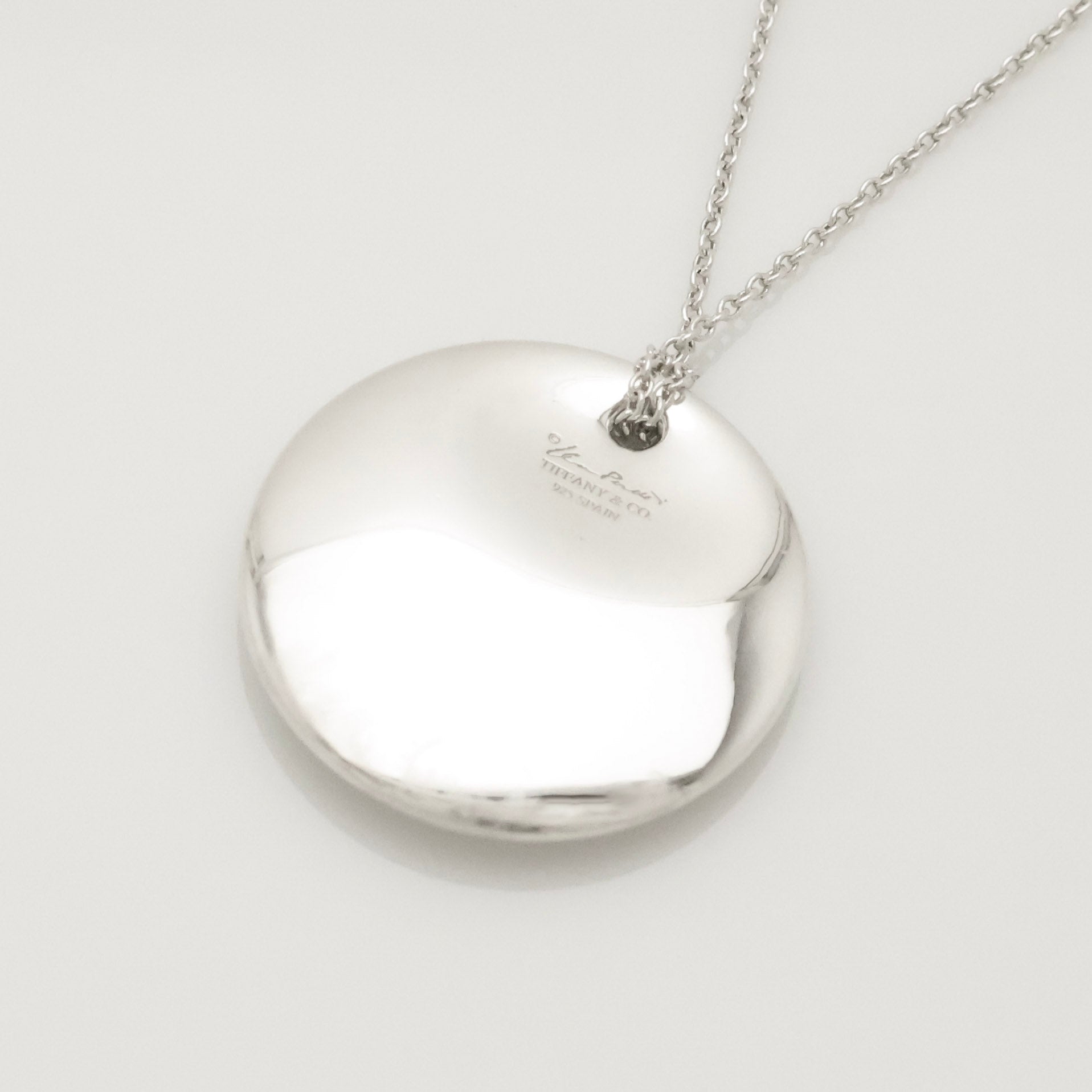 TIFFANY&Co.ラウンド ディスク エルサペレッティ ネックレス AG925