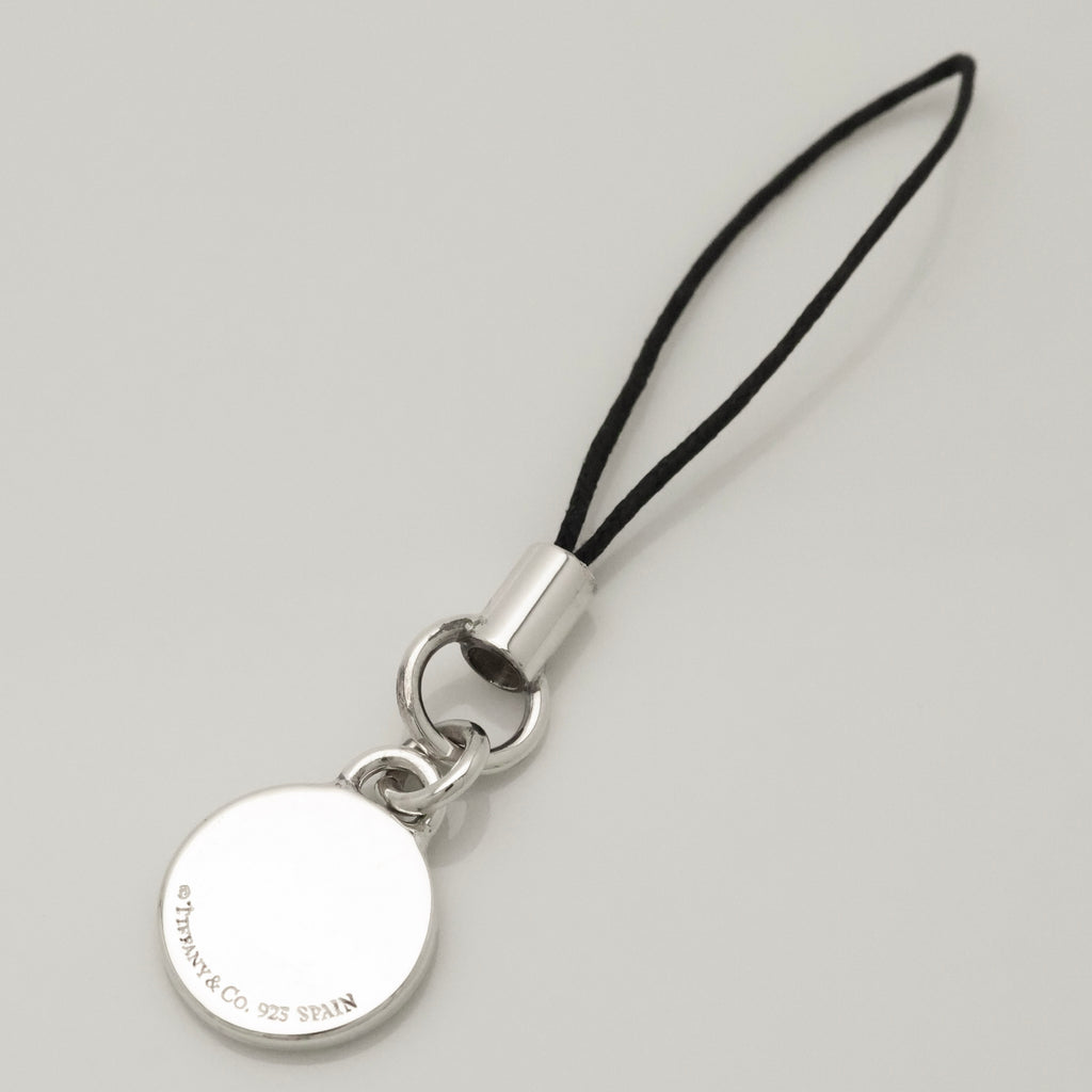 TIFFANY&Co. 1837 ロゴ ラウンド サークル ピンク エナメル ストラップ AG925